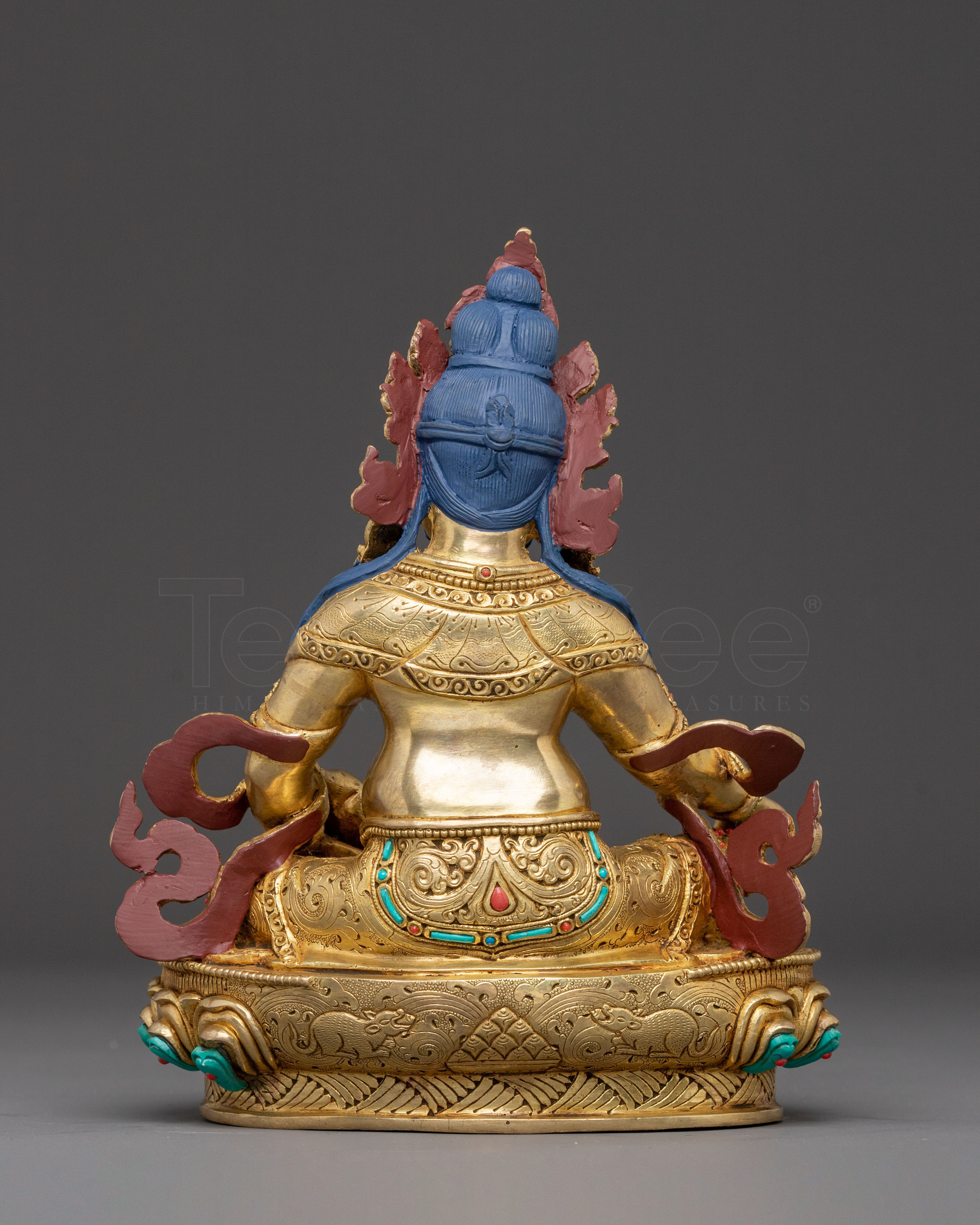 Dzambhala Copper Statue: The Wealth Deity for Altar Decor