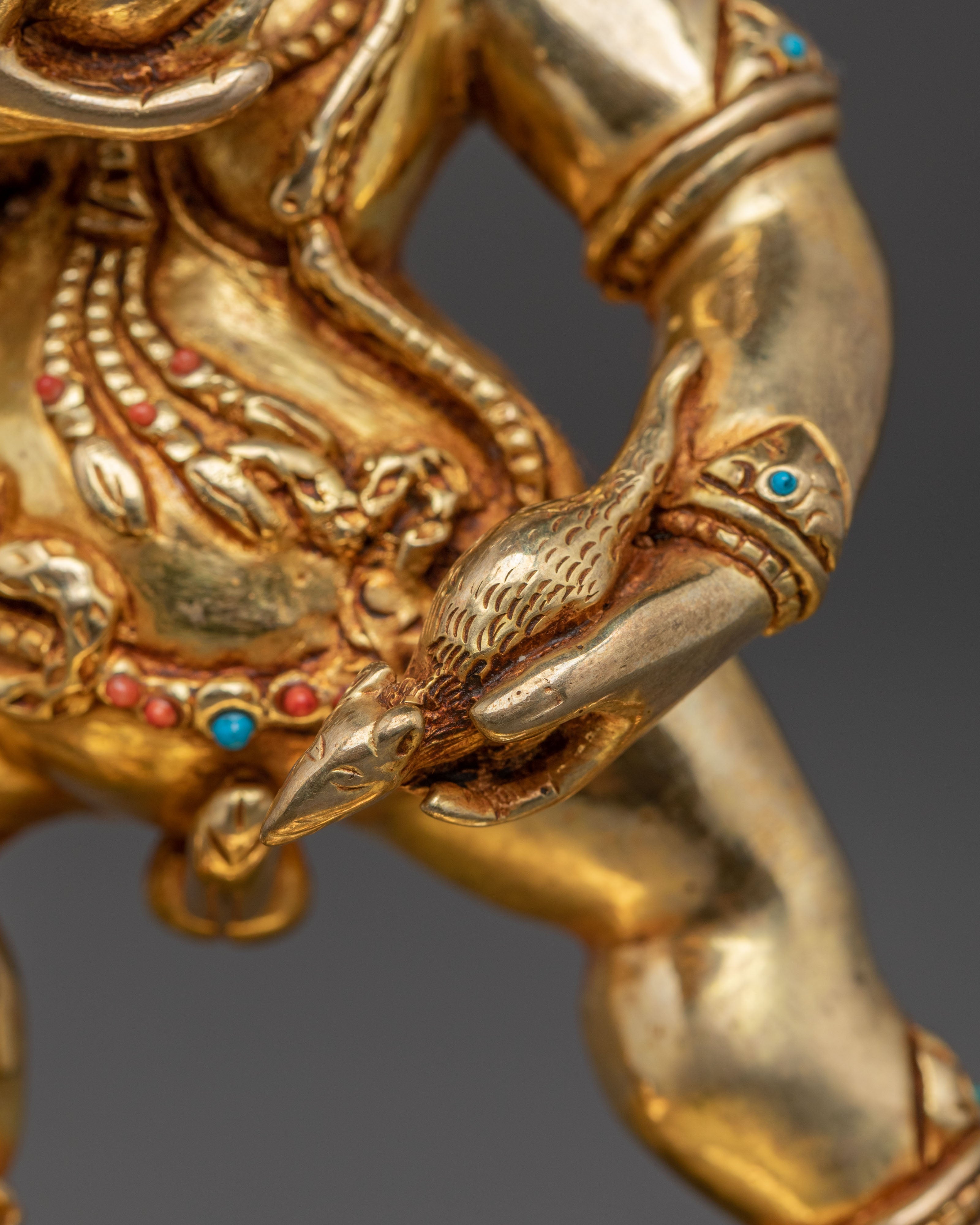 Black Dzambhala Guardian Statue | Spiritual Decor