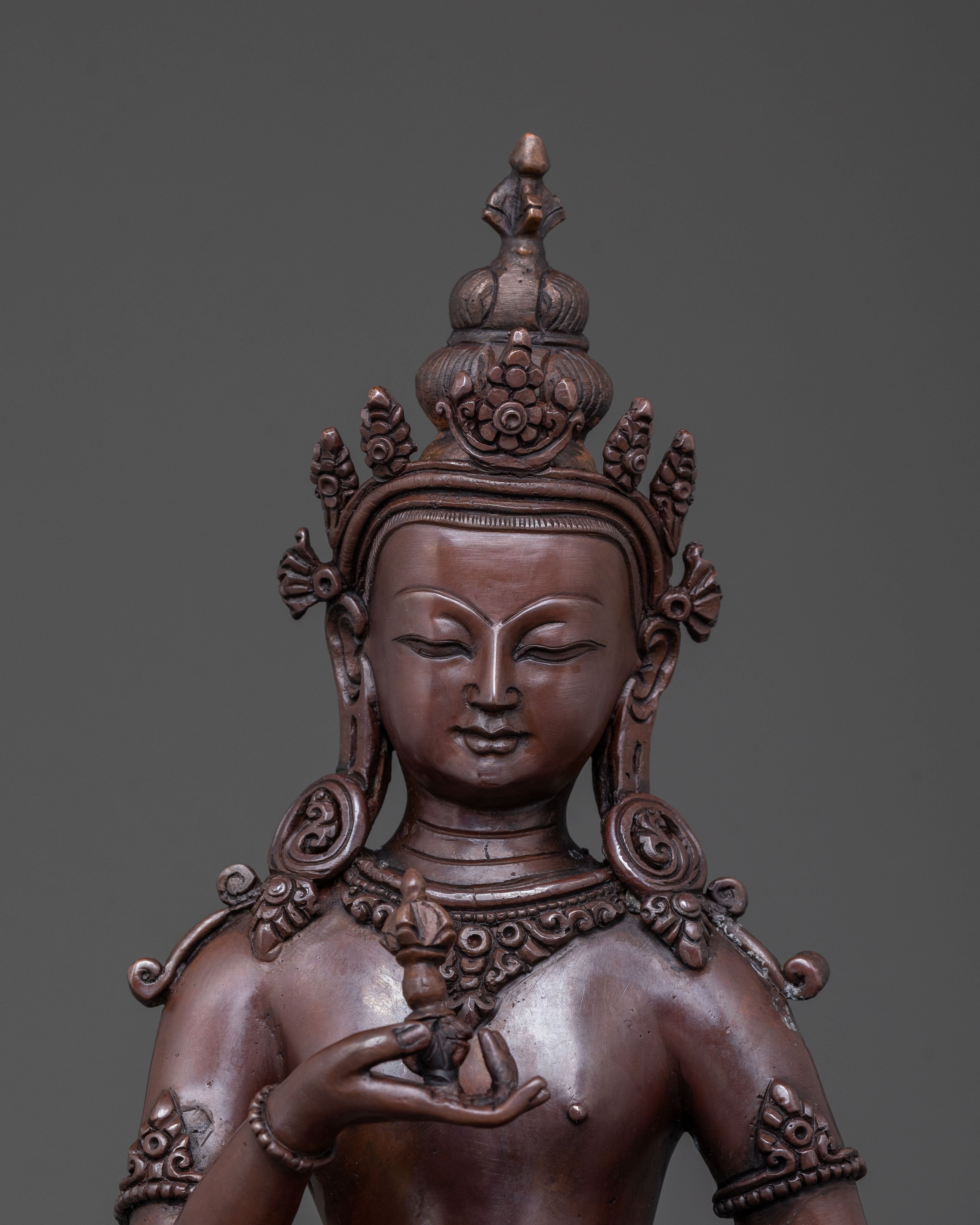 Vajrasattva Sacred Sculpture: Handcrafted Devotion