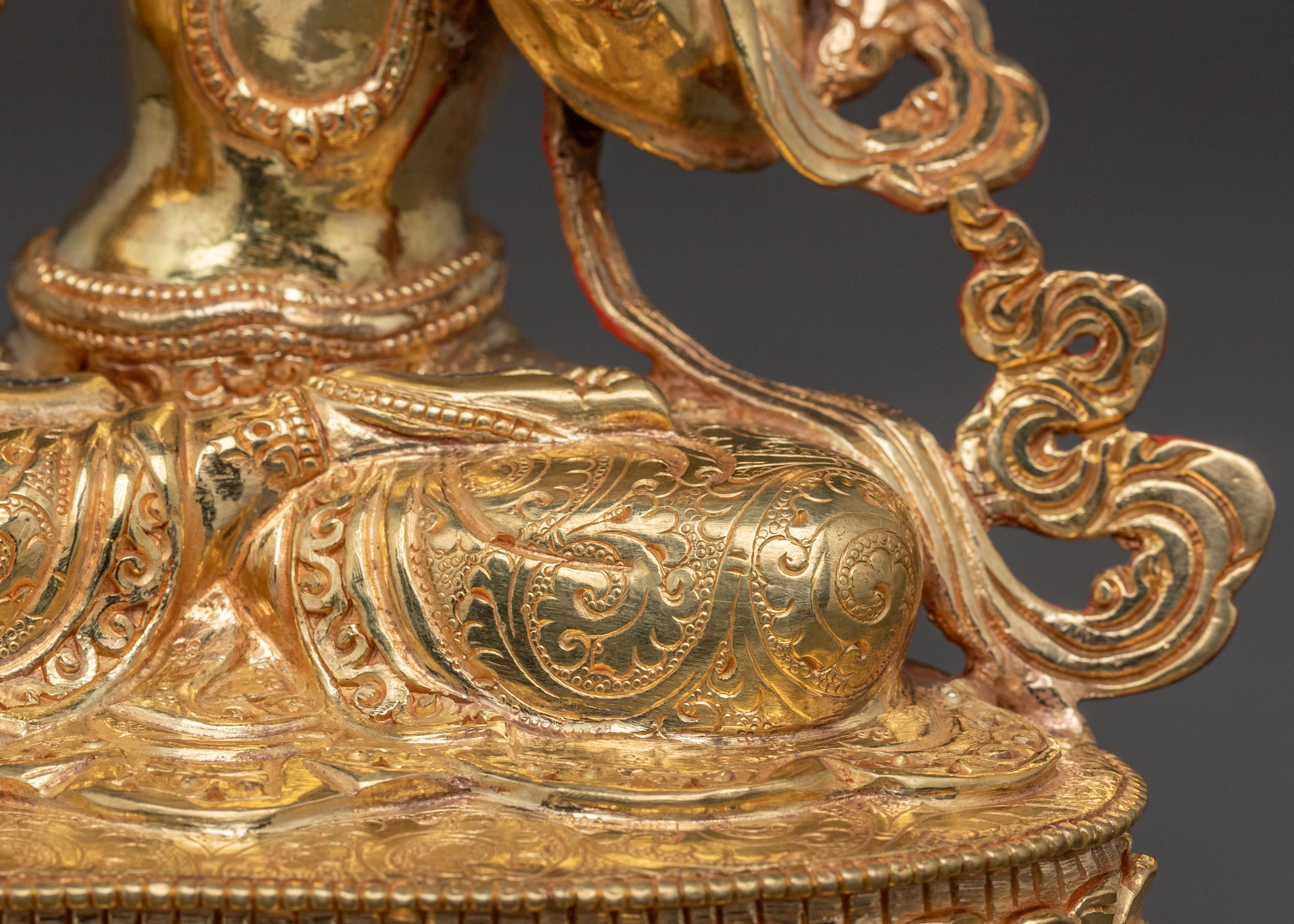 White Tara Blessed Statue | Hand-Gilded Copper Statue