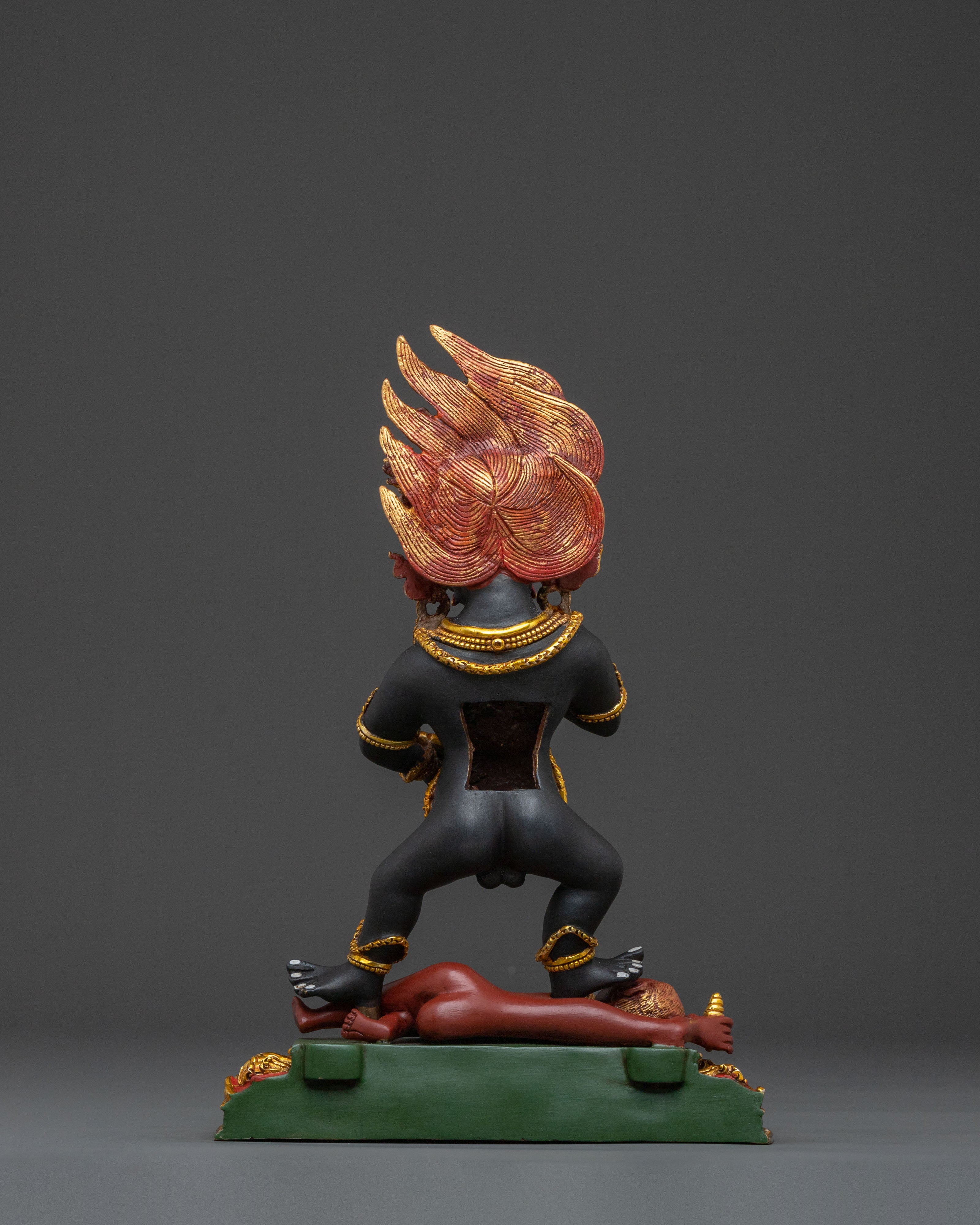 Black Dzambhala Sculpture | Spiritual Home Decor