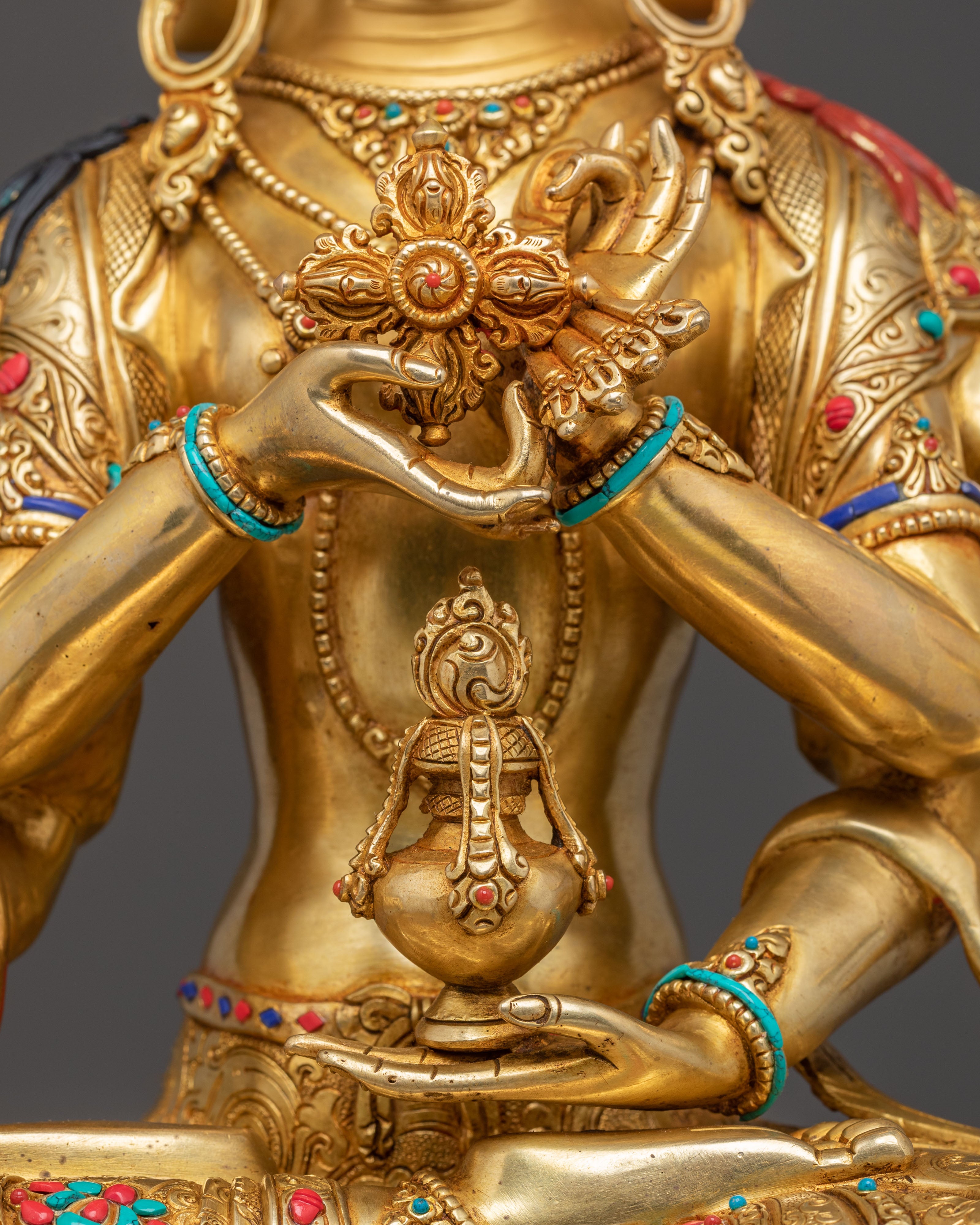 Namgyalma Divine Statue - Exquisite 24K Gold Gilded