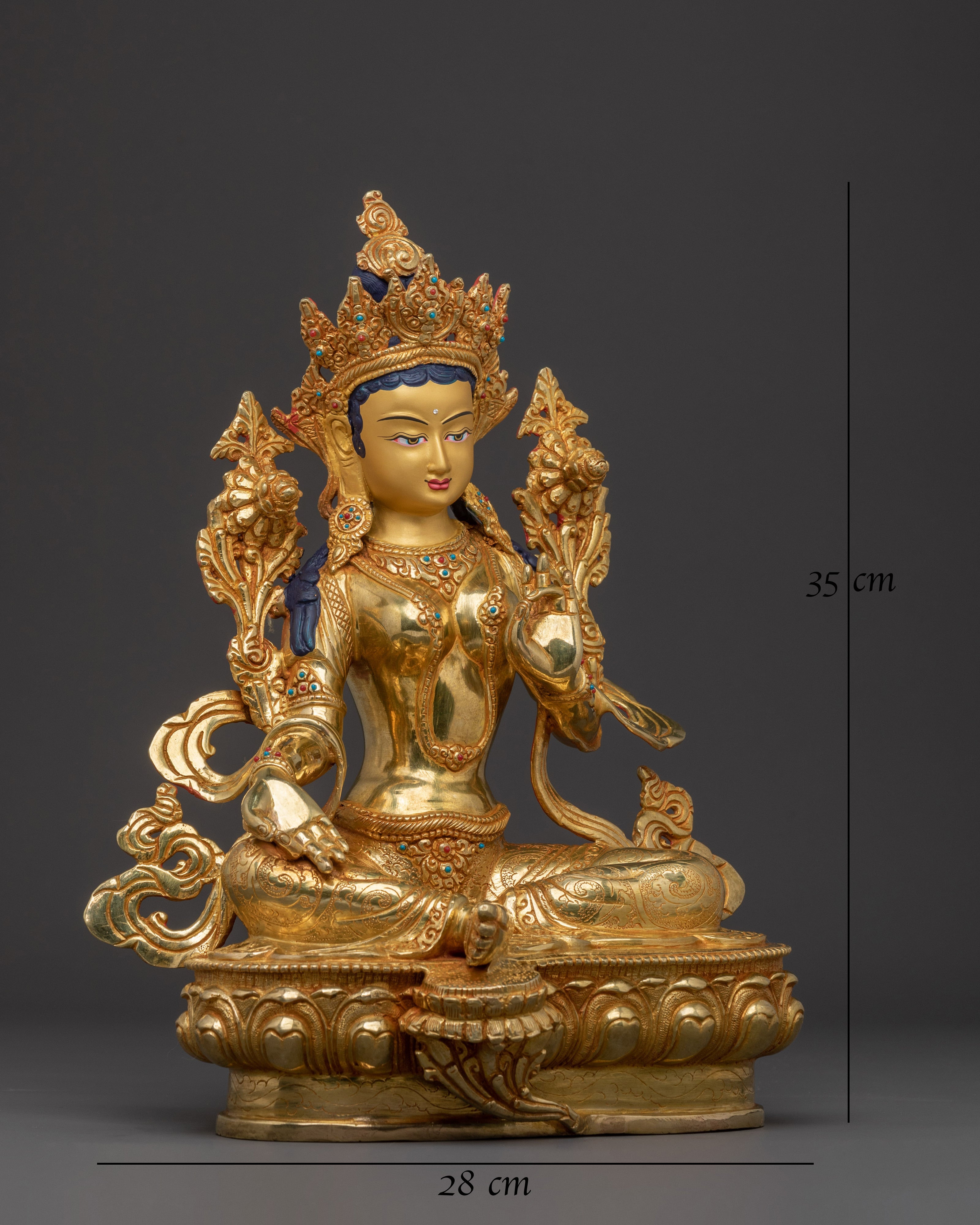 Green Tara Sacred Statue | Mother of All Buddhas