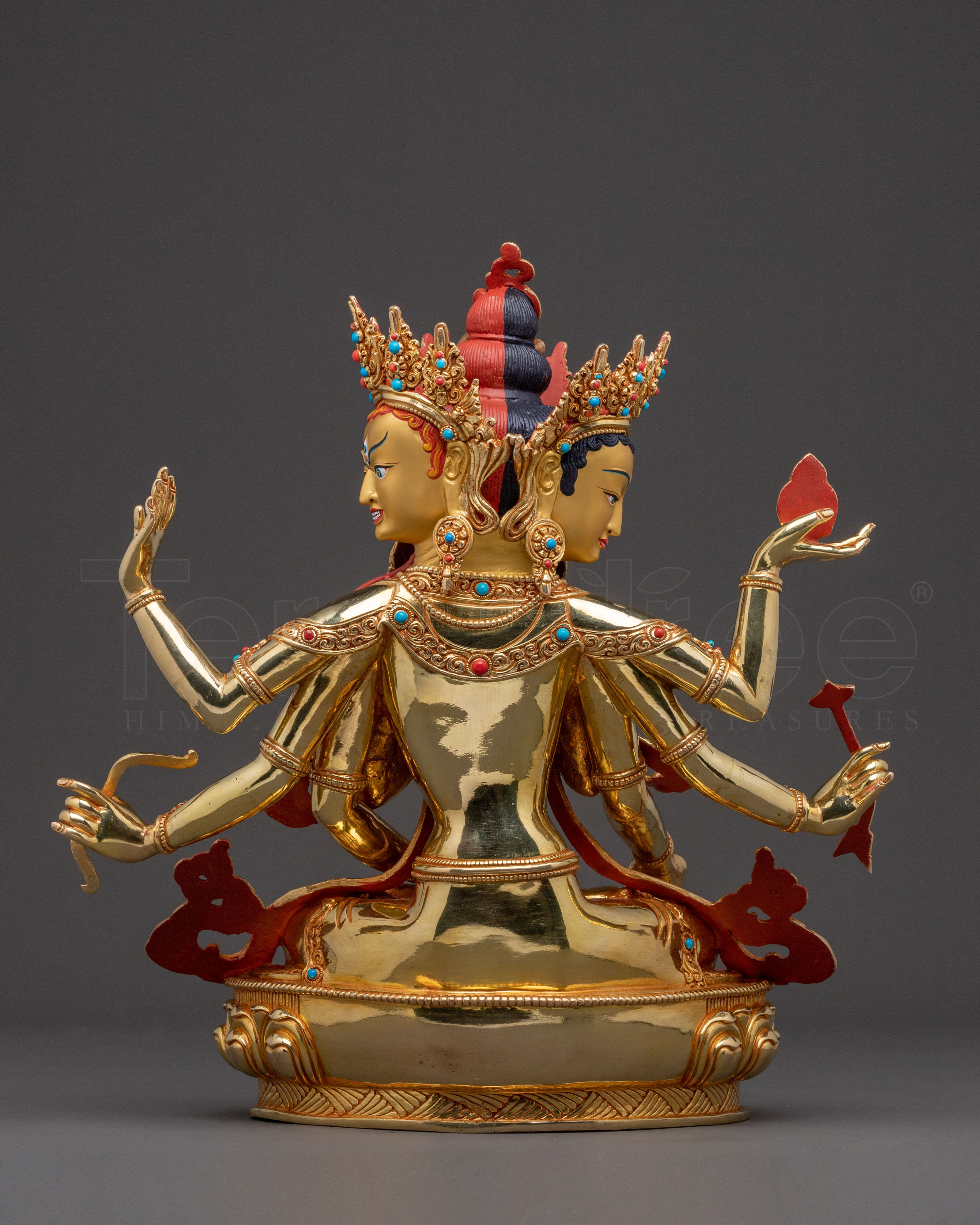 Namgyalma Copper Handcrafted Statue | 24K Gold Gilded Statue