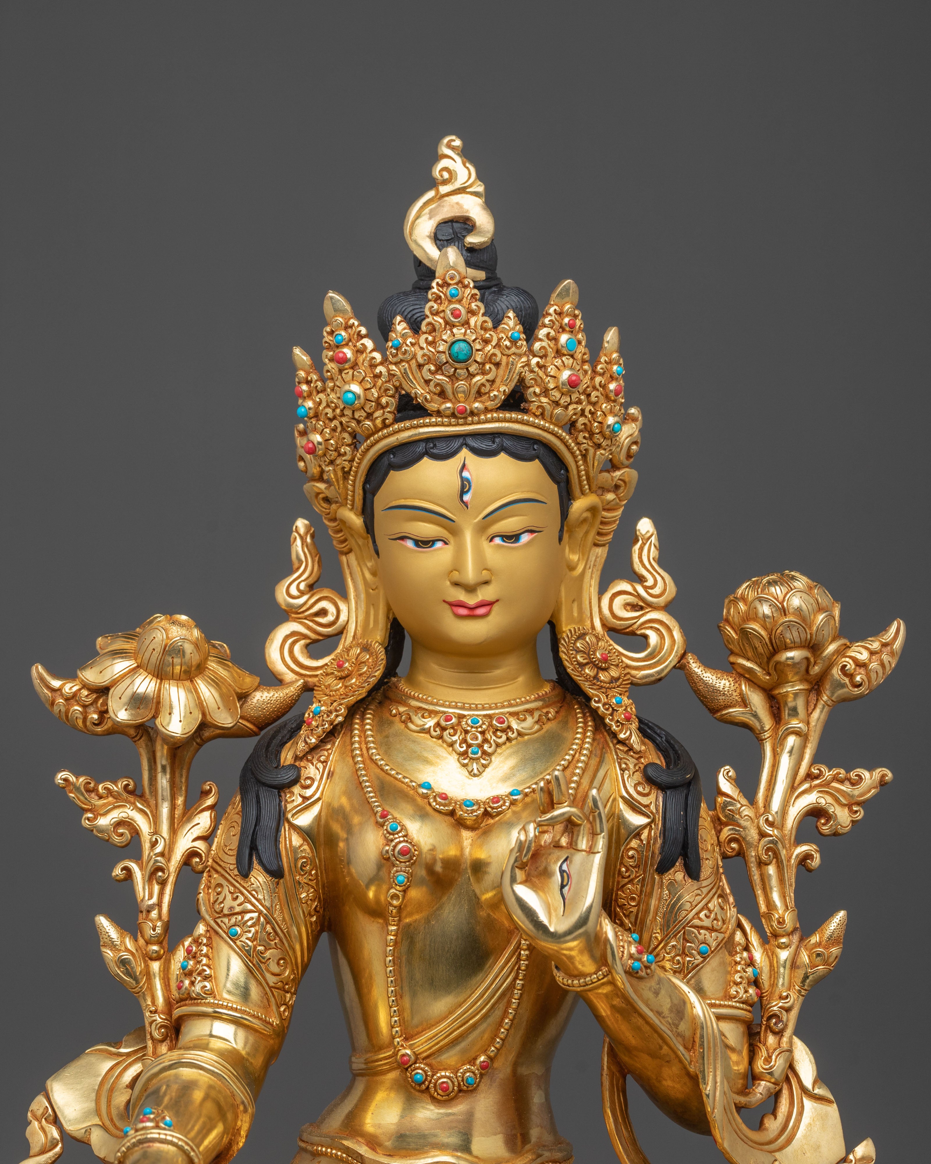 White Tara Spiritual Statue | Sapta Lochani Tara