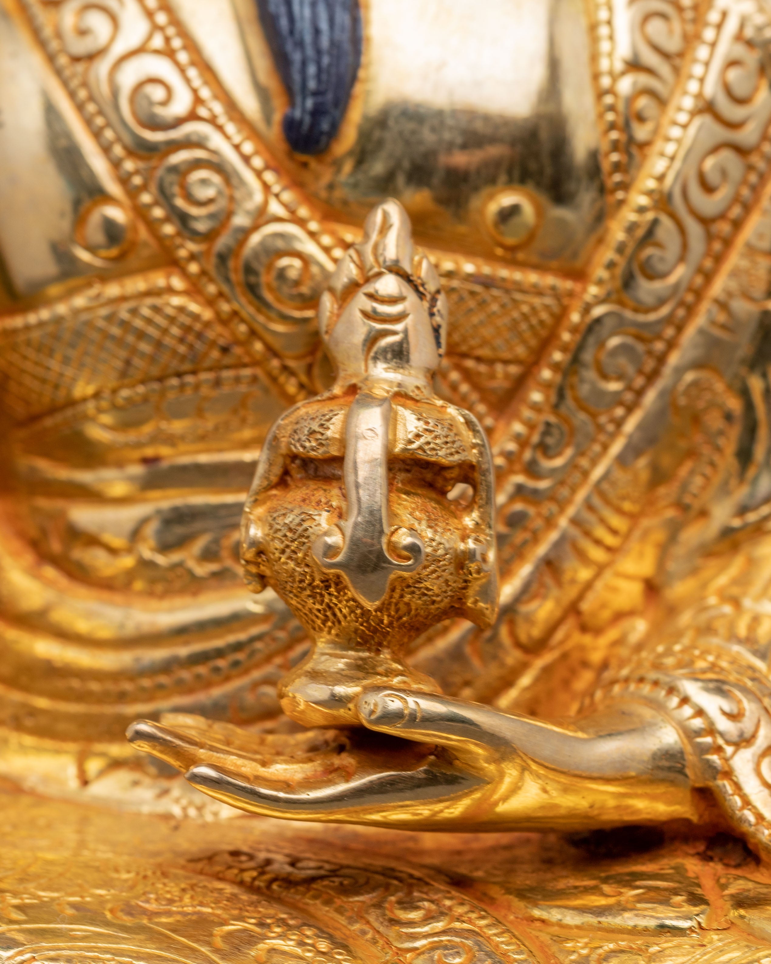 Handcrafted Guru Shapdum Sculpture | Meditation Altar Decor