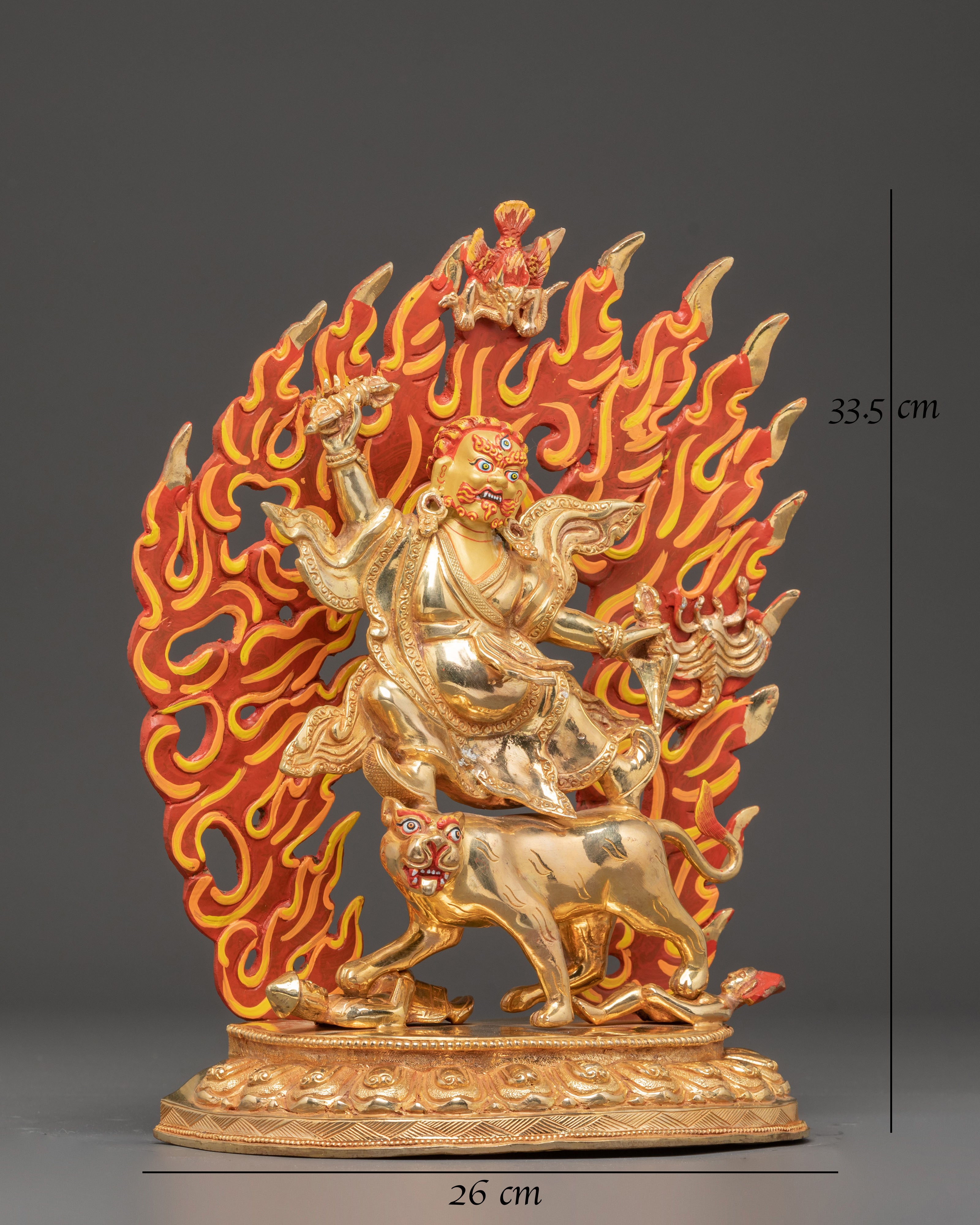 Handcrafted Dorje Drolo Golden Statue