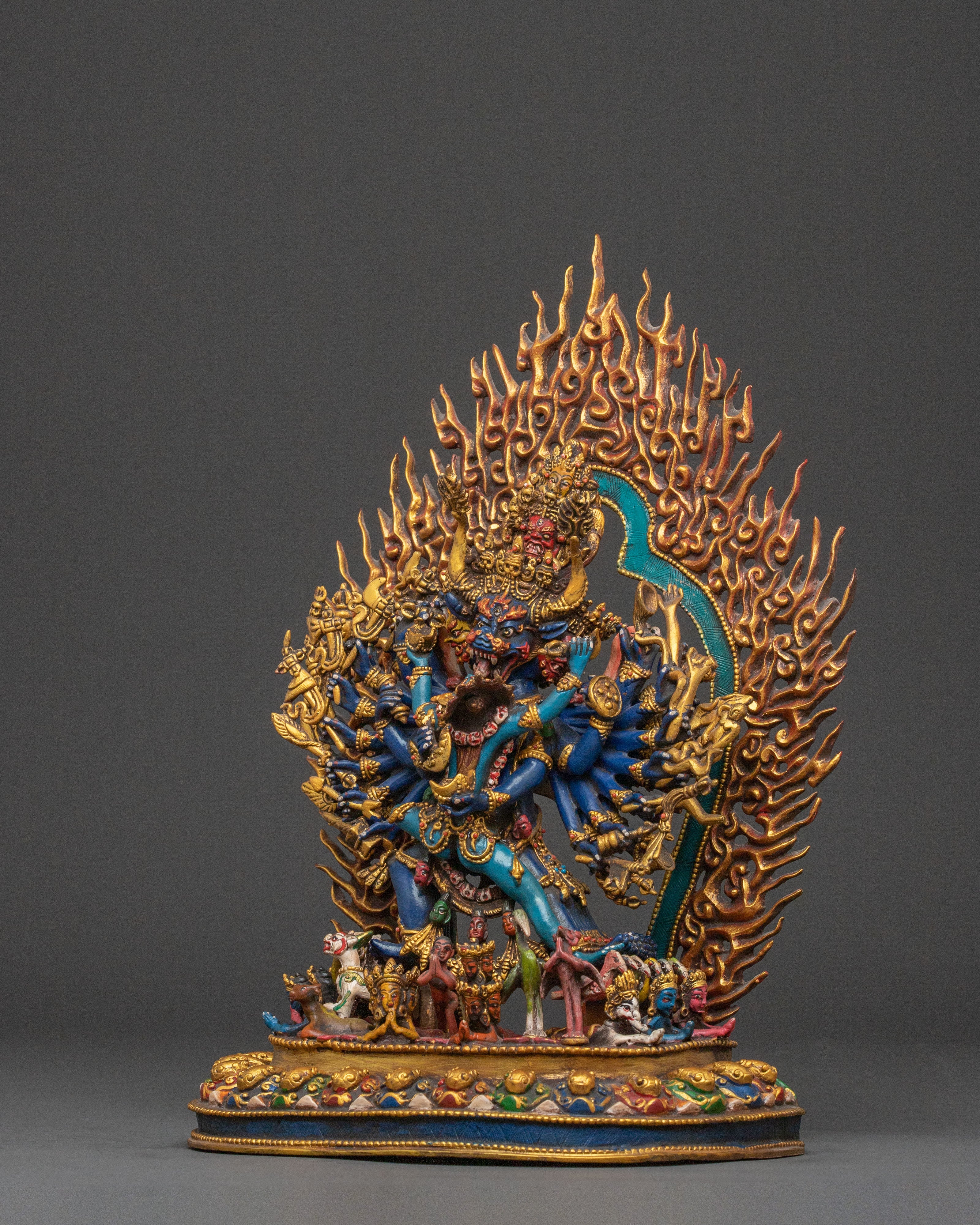 Guardian Yamantaka Statue With Consort | Protector Icon