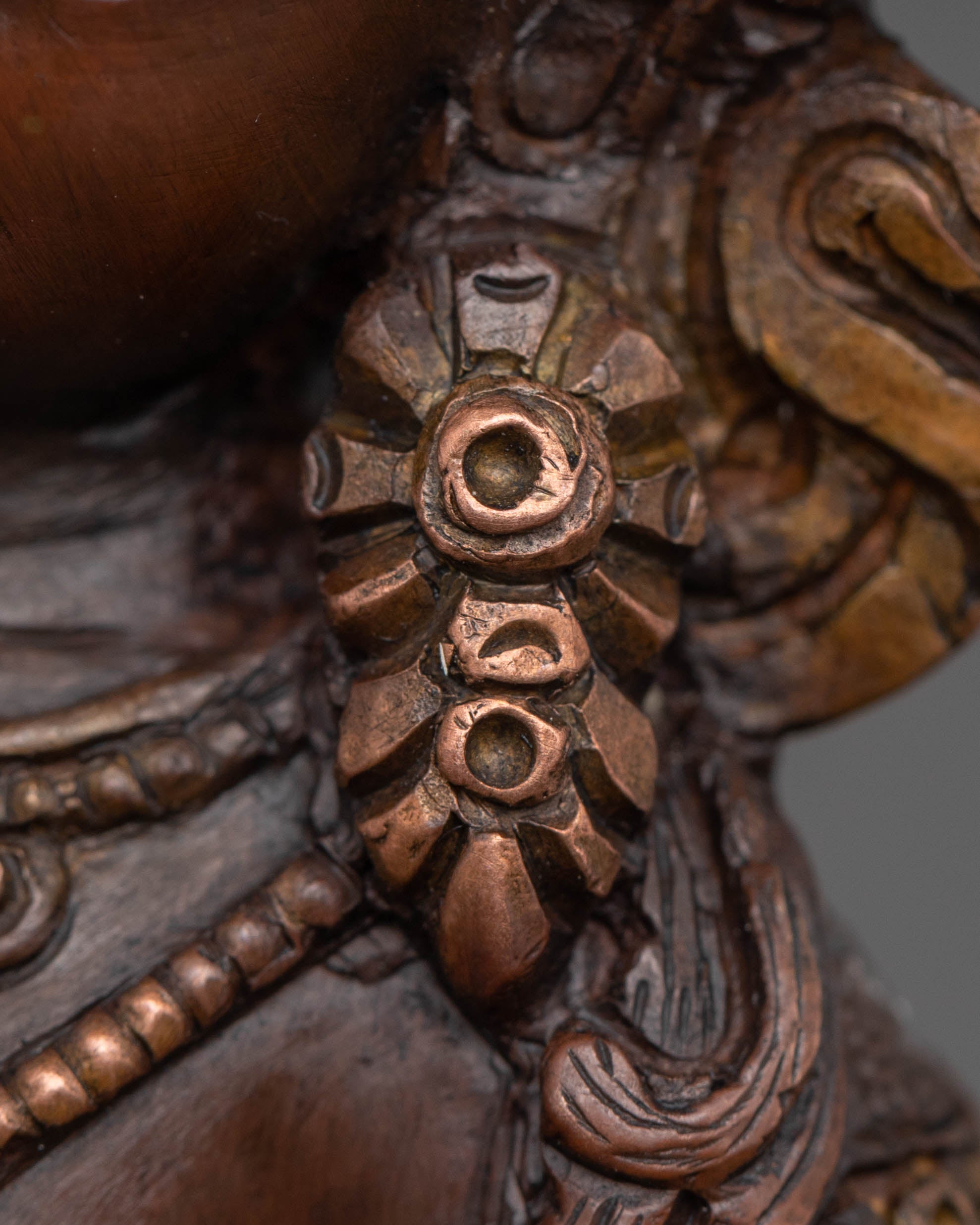 Oxidized Copper Vajrasattva Sacred Statue