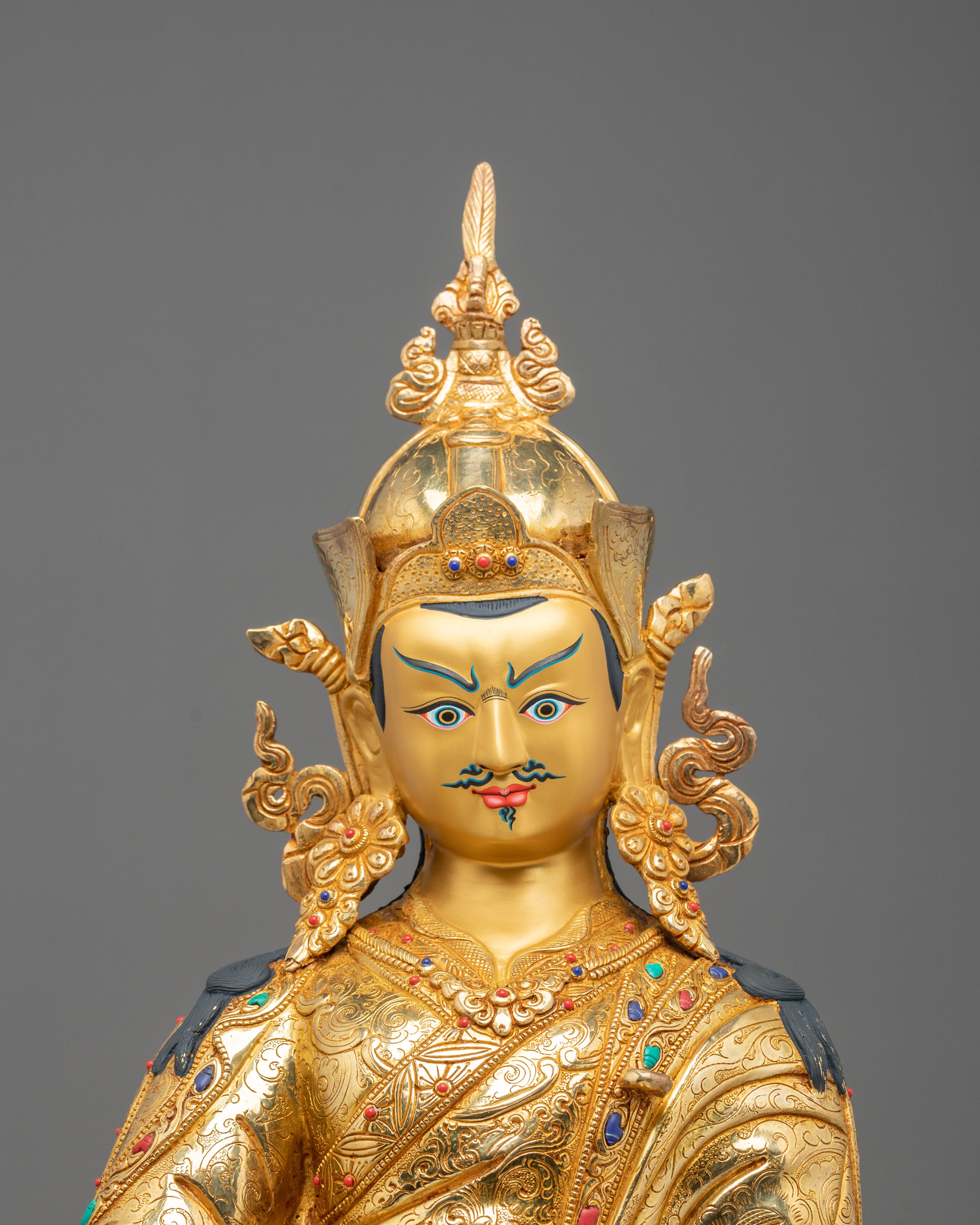 Padmasambhava Statue | Gemstone-Adorned Sculpture