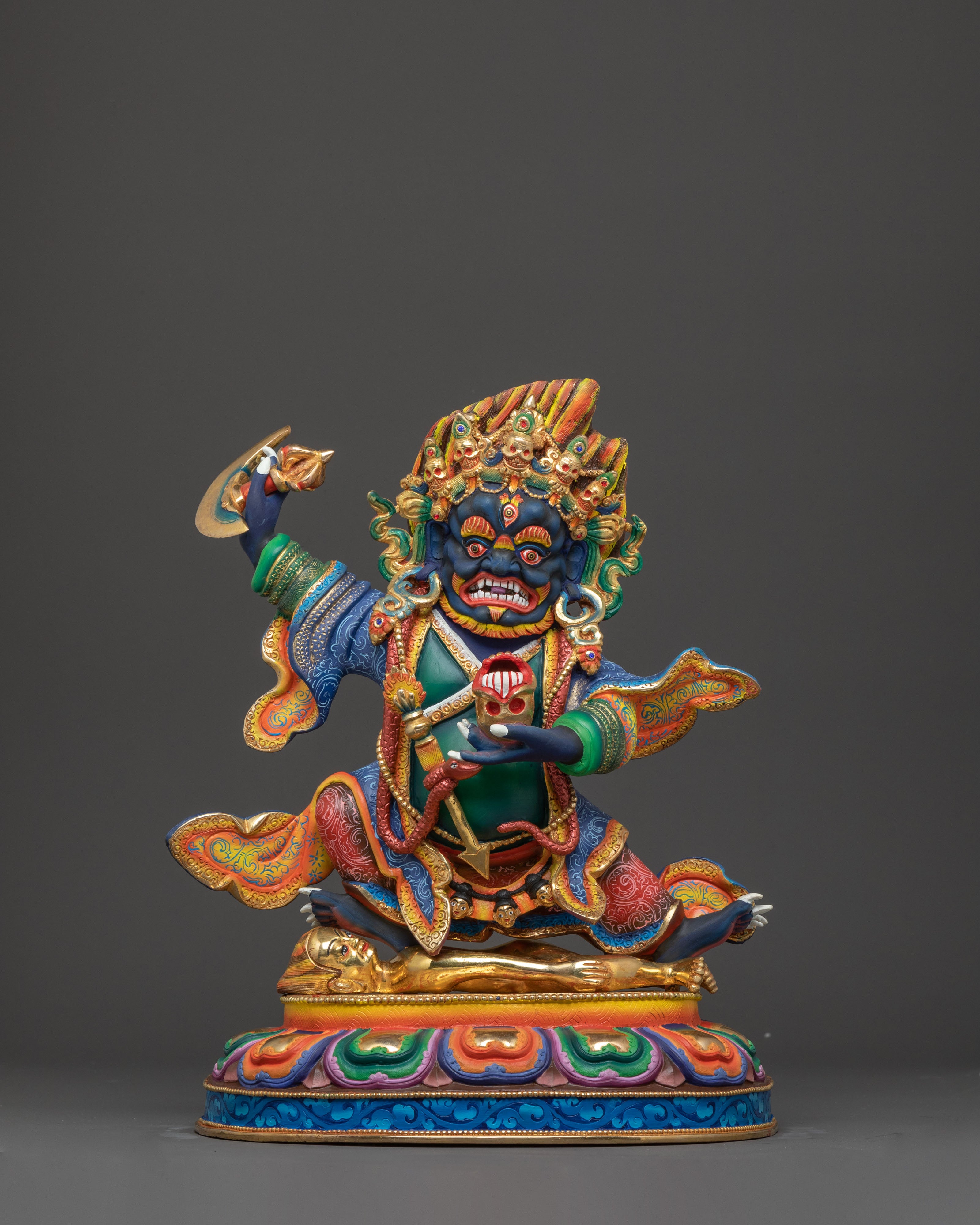 Divine Mahakala Bernakchen Statue – Exquisite Handcrafted Protector