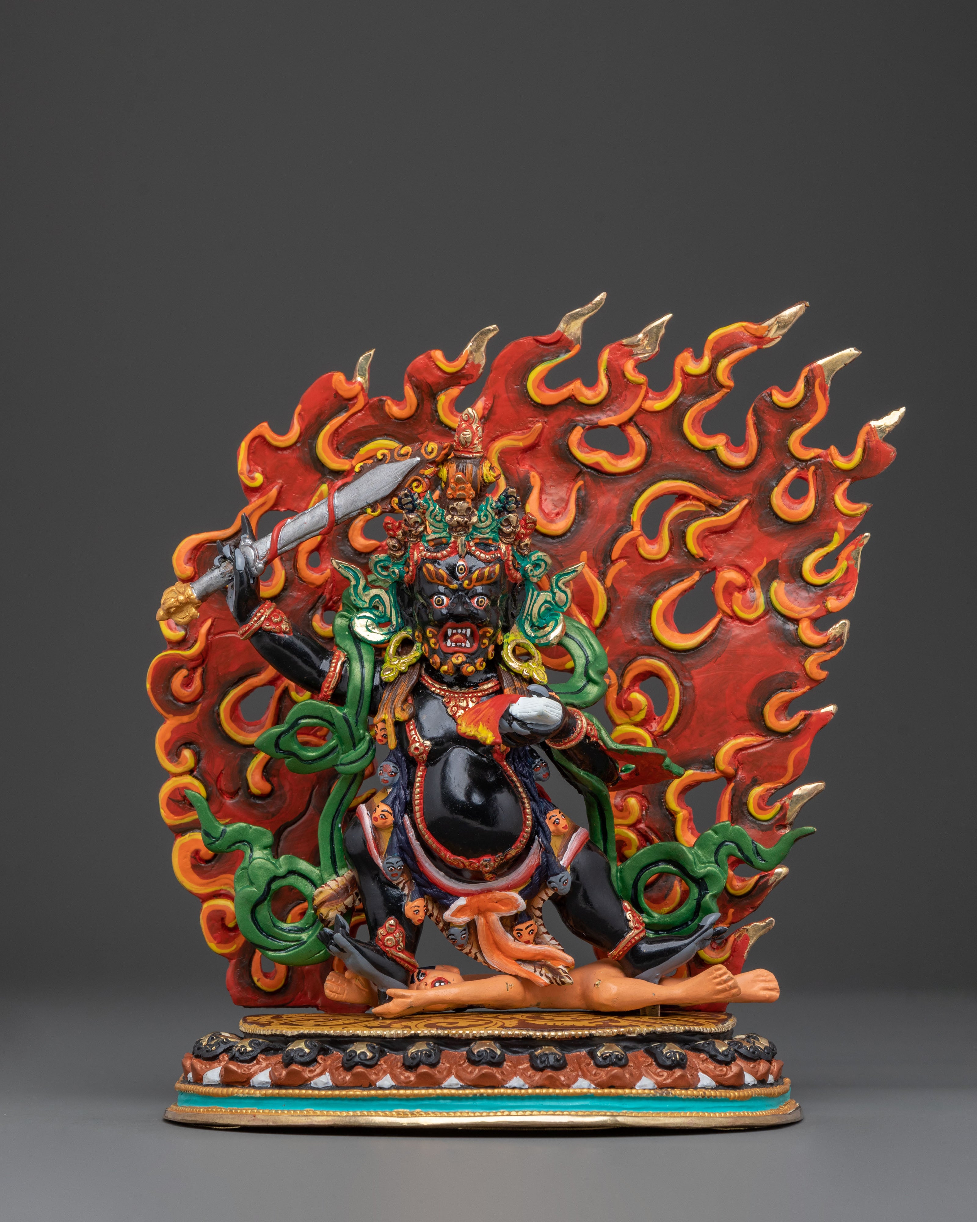 Black Manjushri Divine Figurine | Deity of Wisdom & Protection