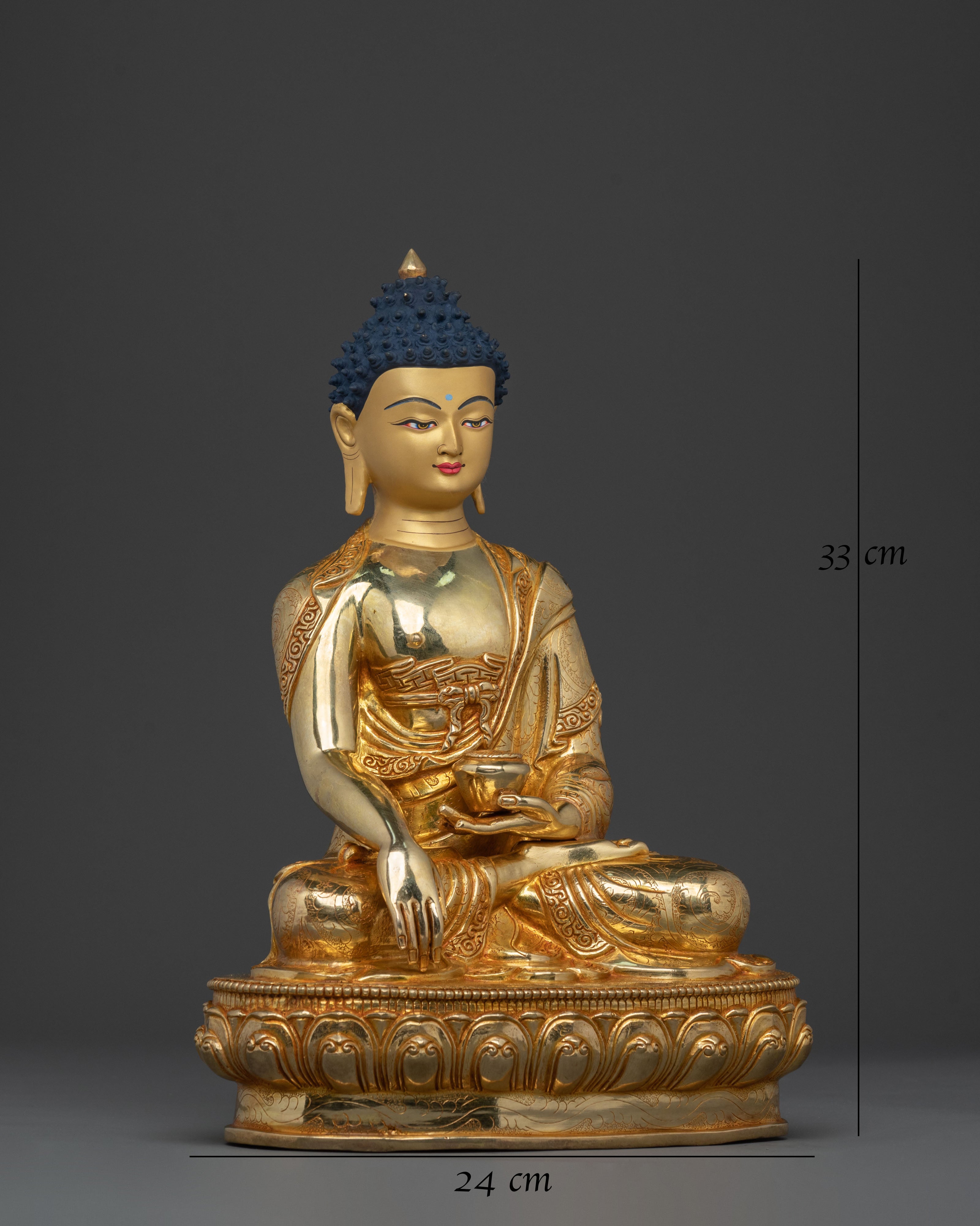 Peaceful Shakyamuni Buddha Sacred Figurine