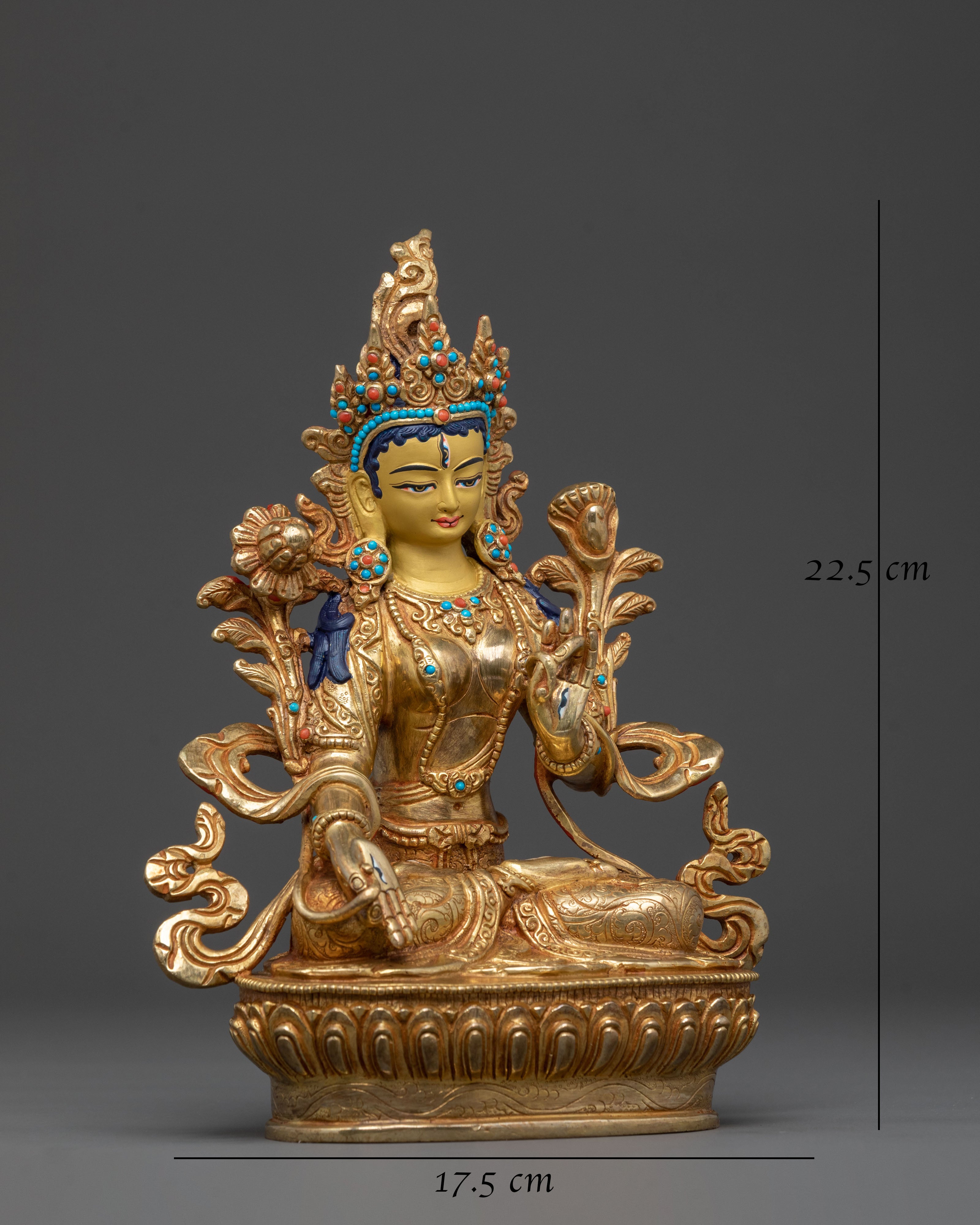 White Tara Statue of Serenity | Goddess of Compassion