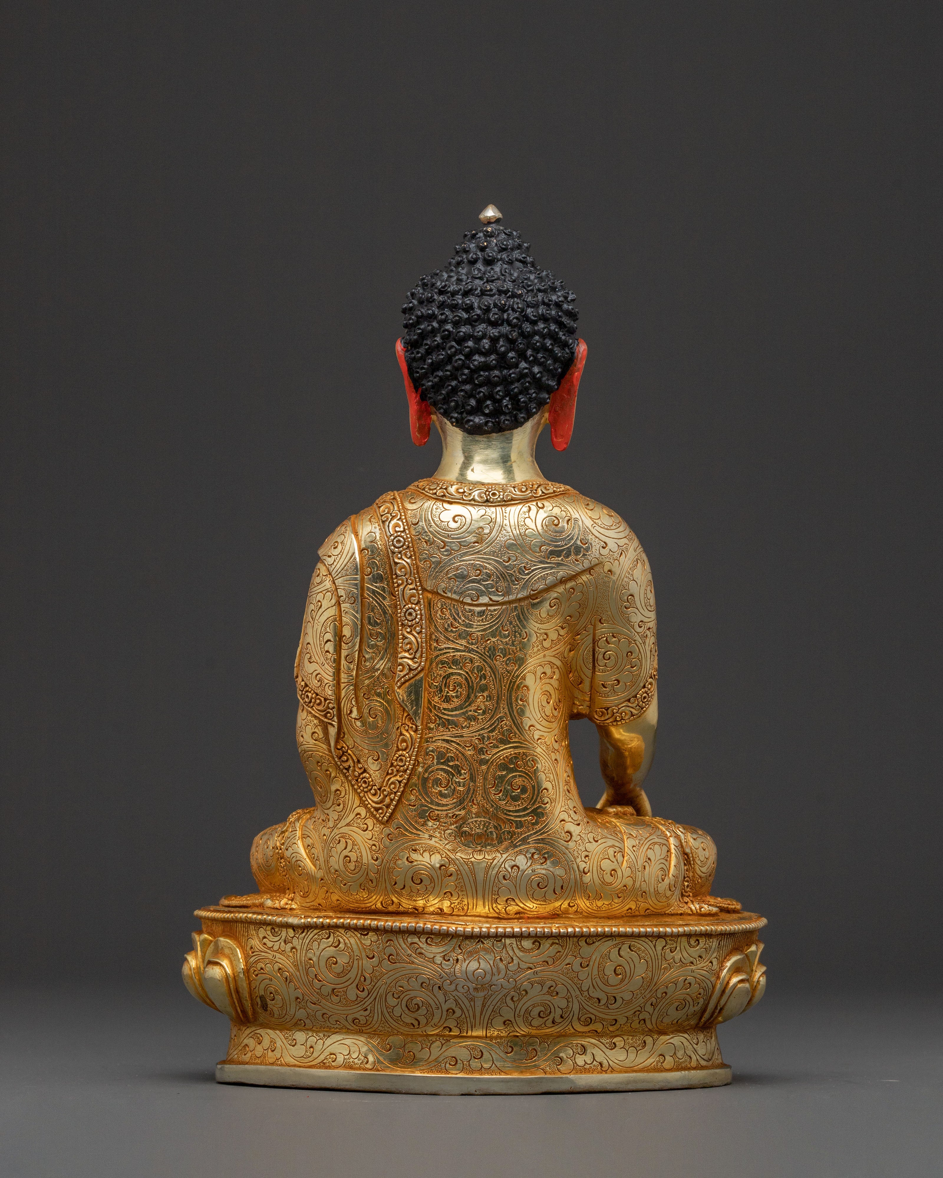 Shakyamuni Buddha Statue: Gilded Meditation Decor