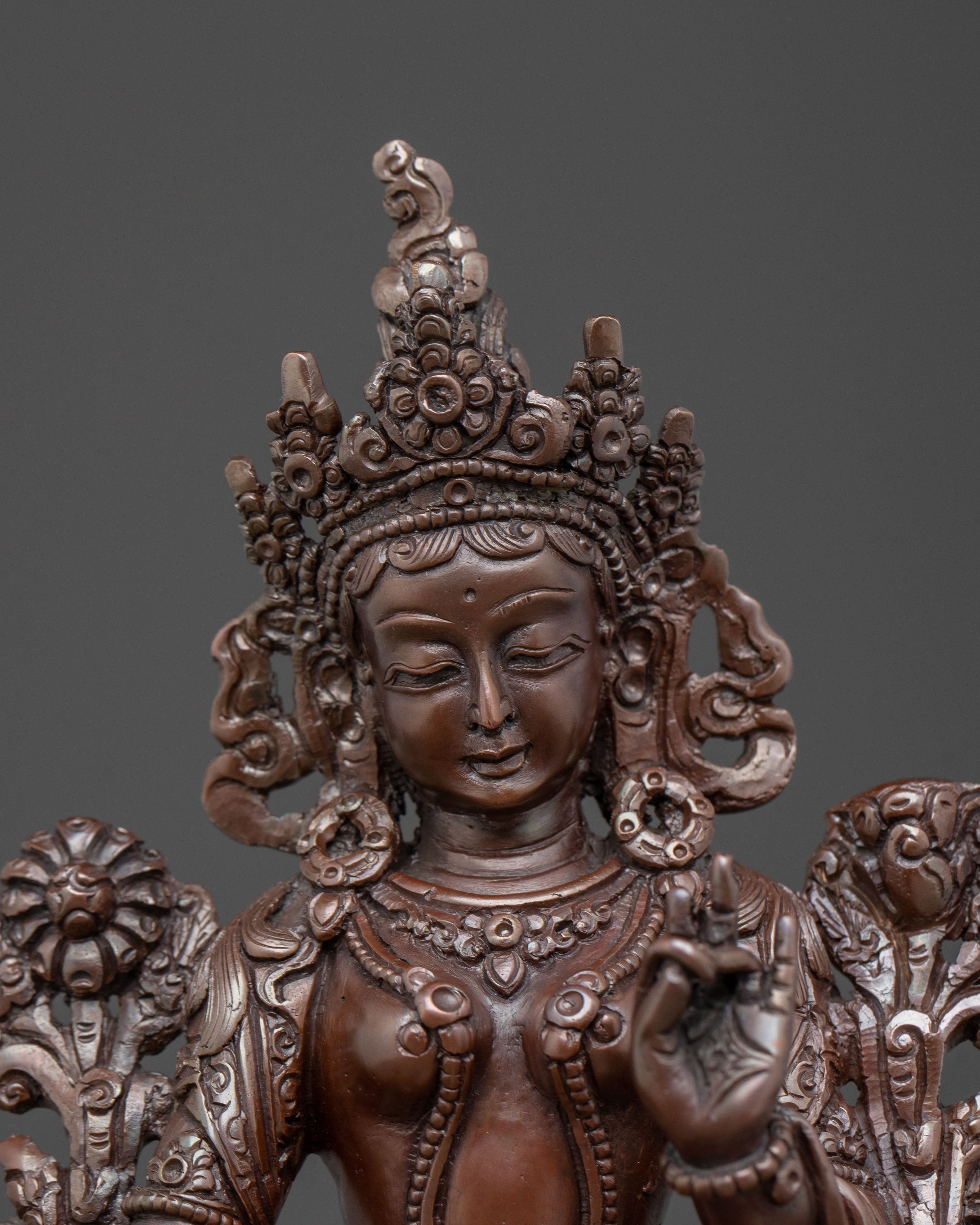 Green Tara Swift Protector Statue | Goddess of Compassion