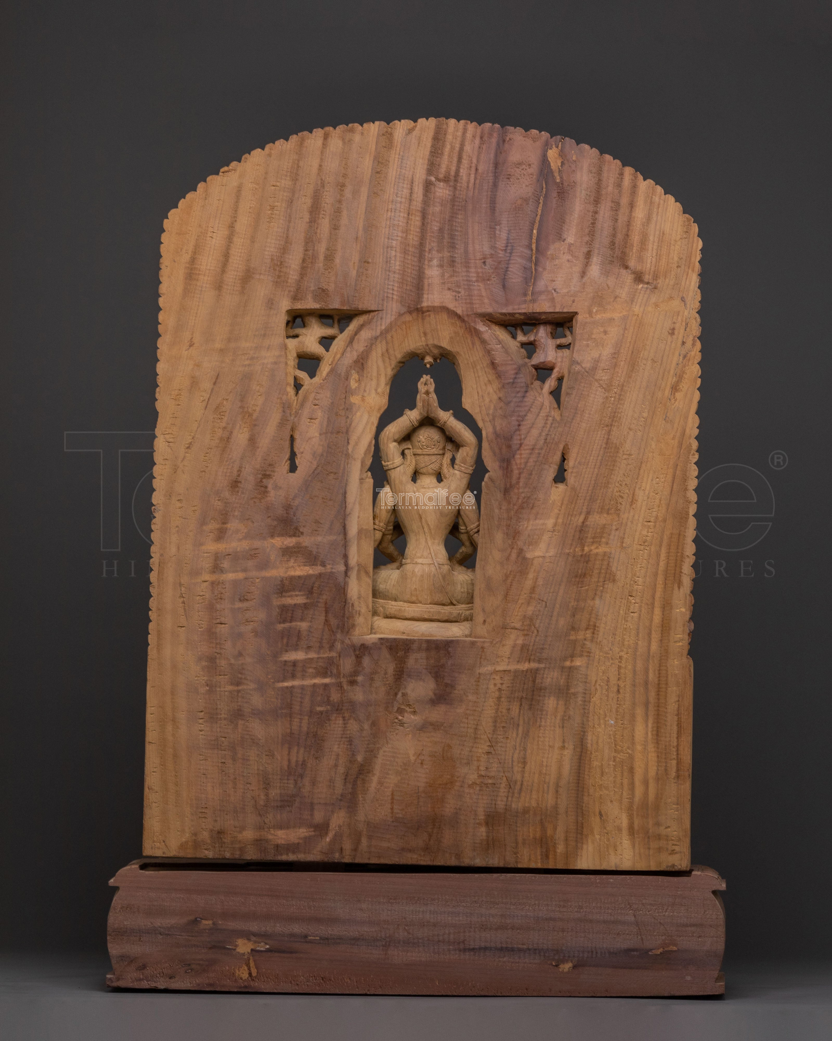 Namasangiti Wisdom Wooden Sculpture | Promoting Enlightenment