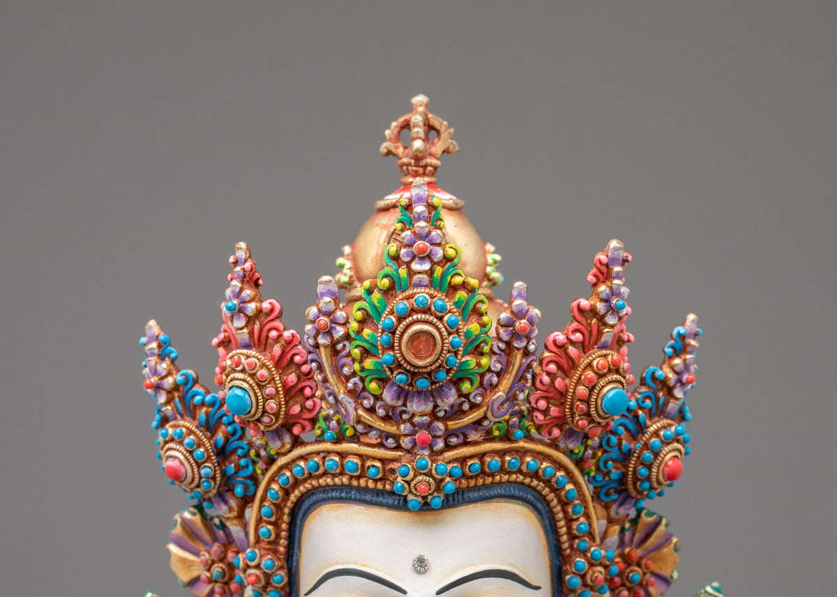 Vajrasattva Copper Figurine of Purification | Altar Decor