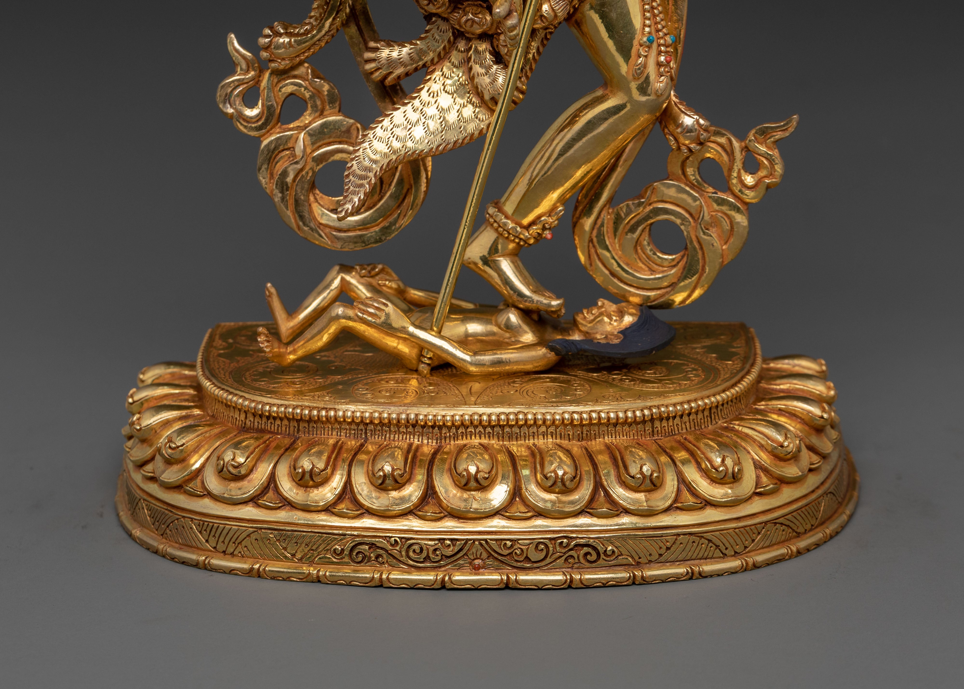 Simhamukha Sacred Sculpture | Lion-Faced Wisdom Dakini