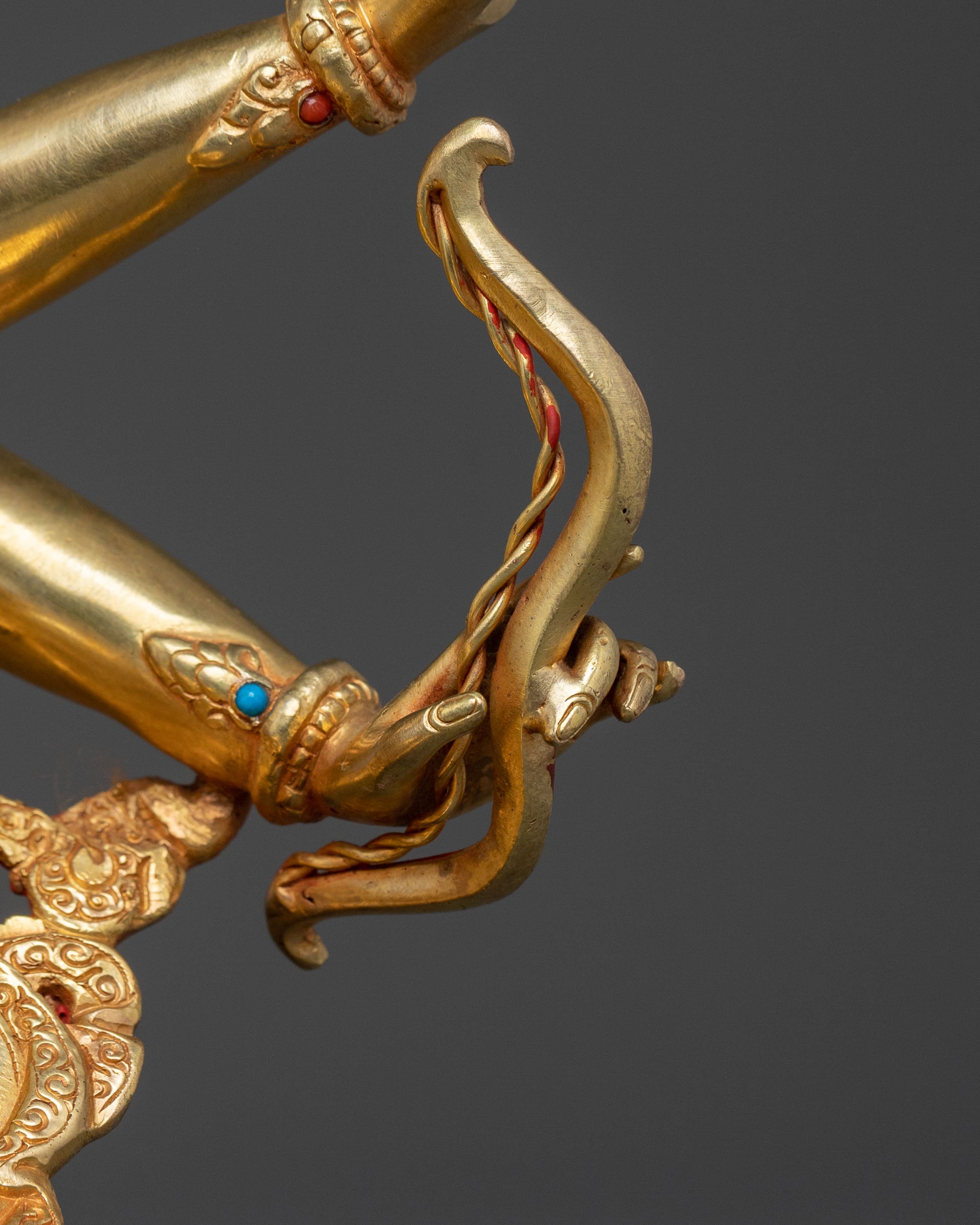 Namgyalma Statue: 24K Gold Gilded Dakini