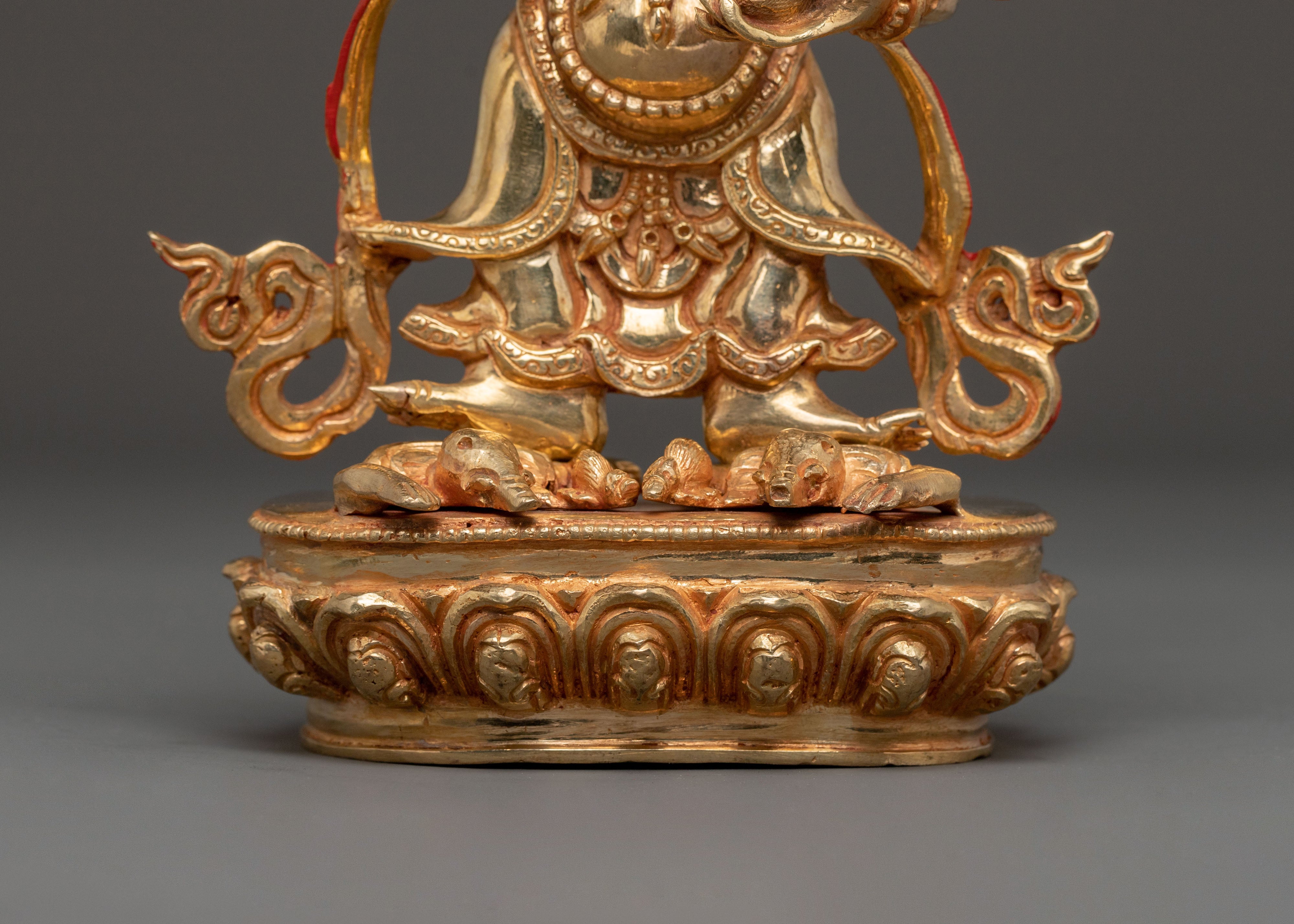 White Mahakala Protector Statue | Home Decor