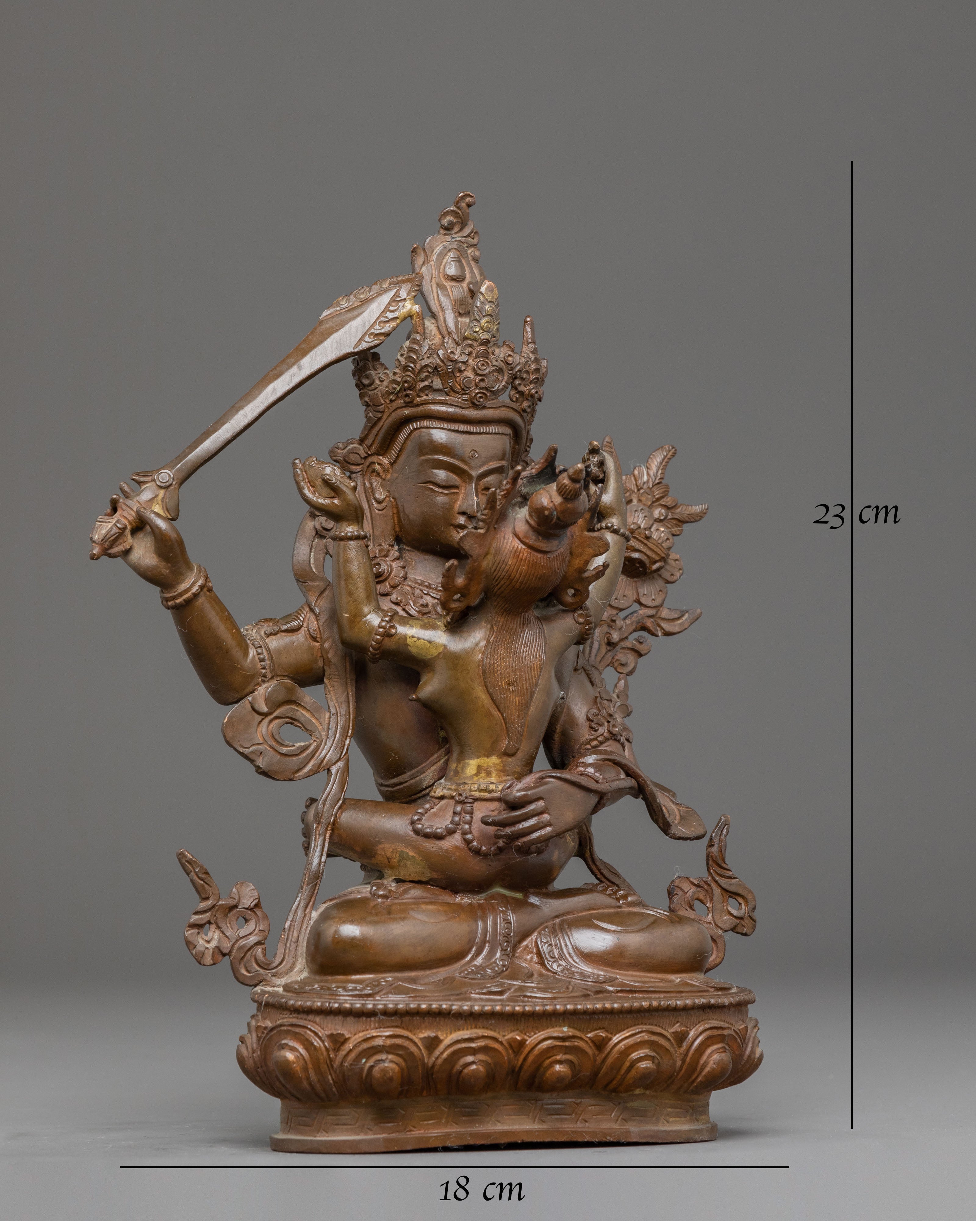 Sacred Statue of Manjushri with Consort
