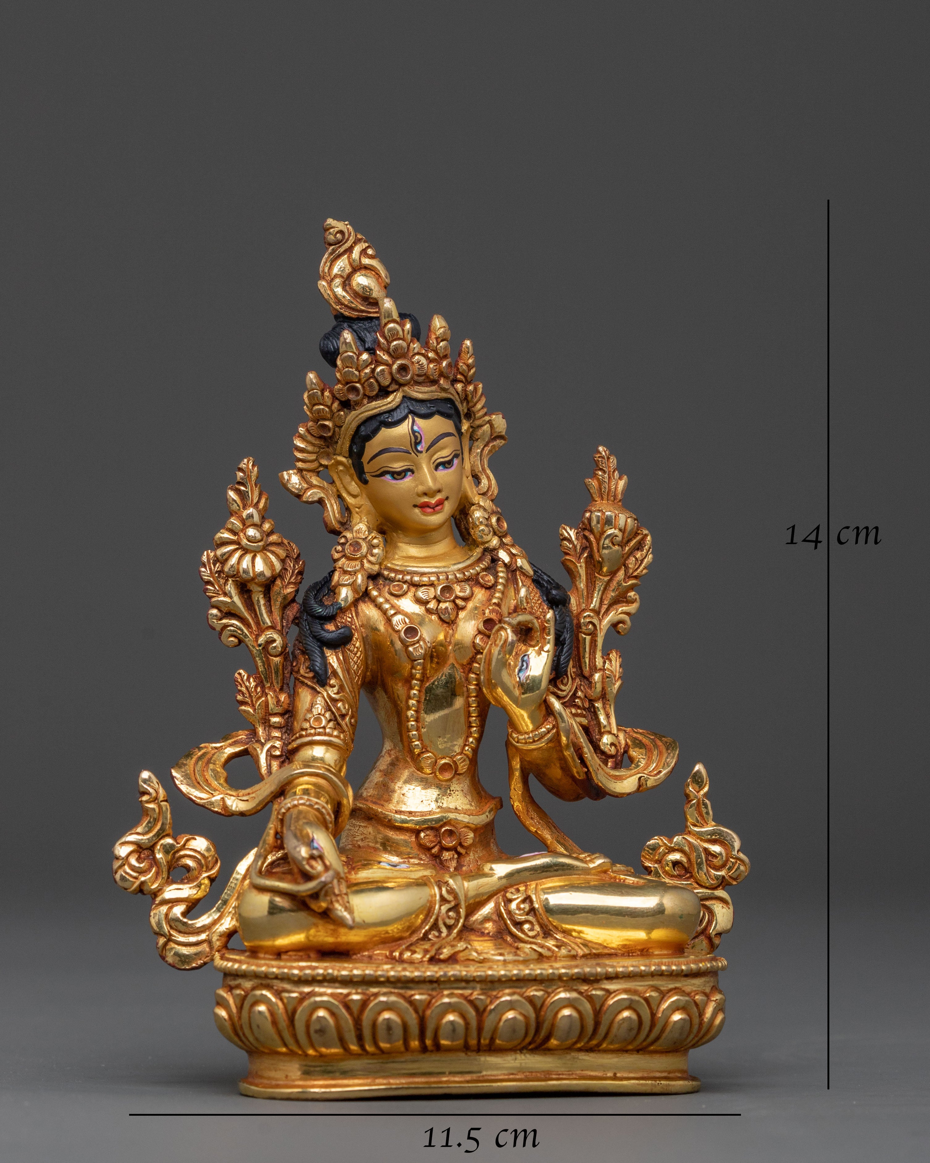Handcrafted White Tara Statue | Healing Compassion