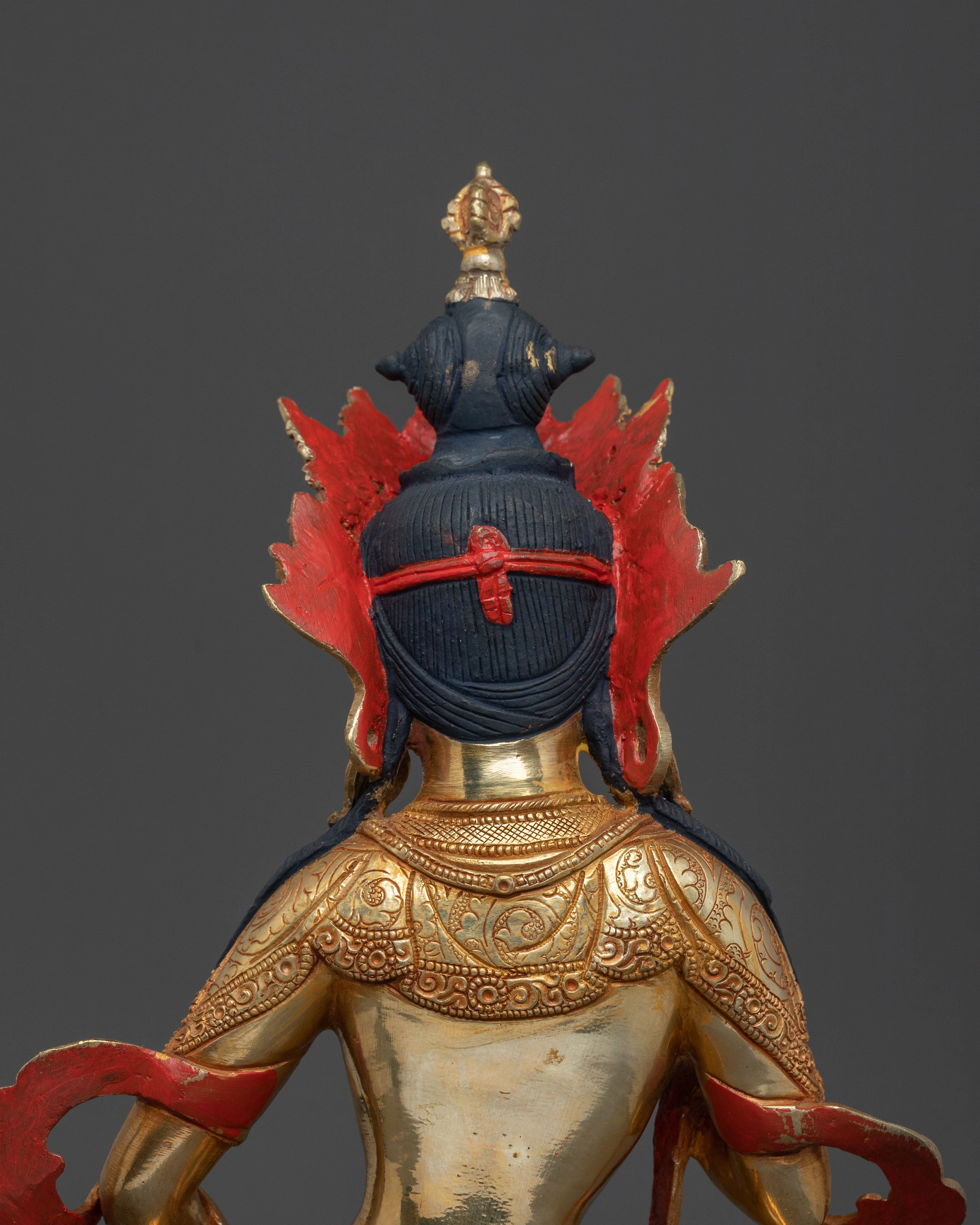 Seated Vajrasattva Statue | Tibetan Buddhist Wisdom Sculpture