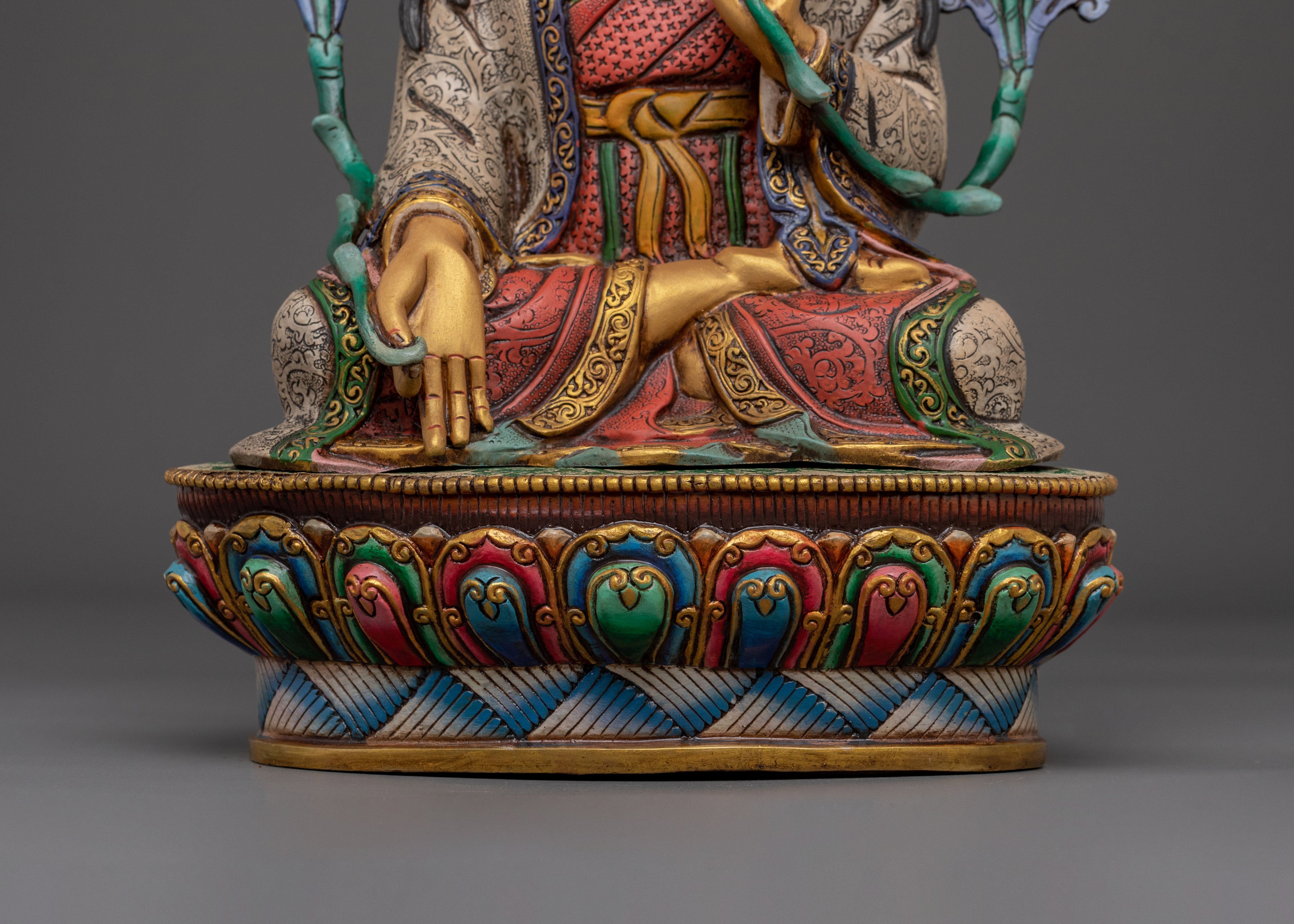 Tibetan Medicine Buddhist Master Statue Set | Home Decor