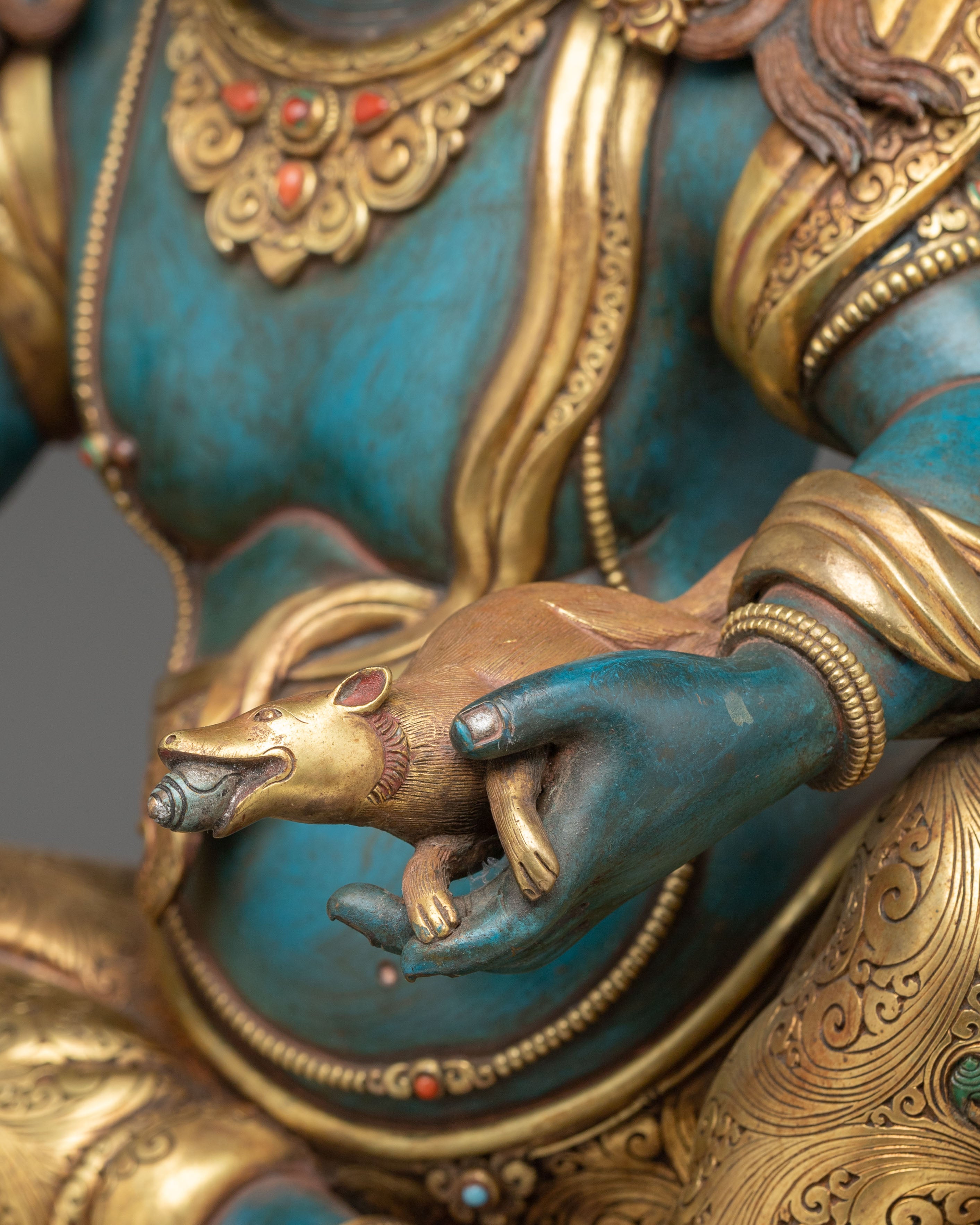 Namtoshe Copper Sculpture | Guardian King of Wealth and Protection