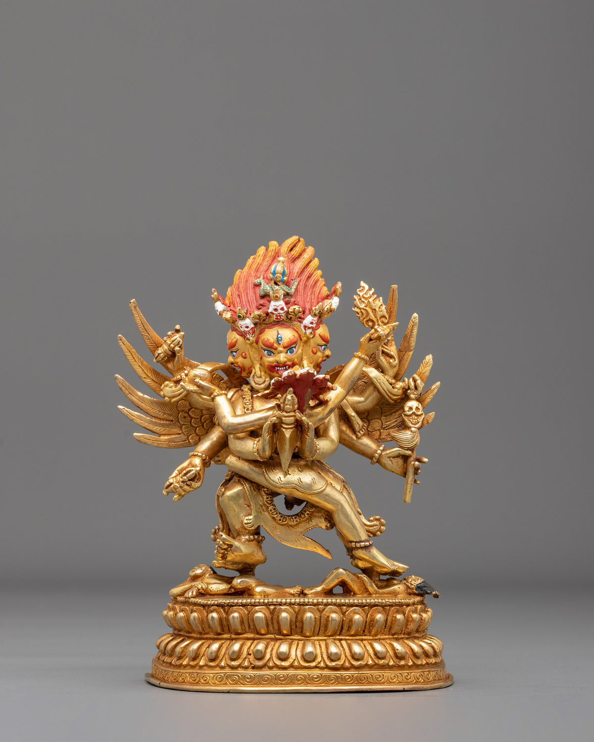 Vajrakilaya Statue | 24K Gold Sacred Sculpture
