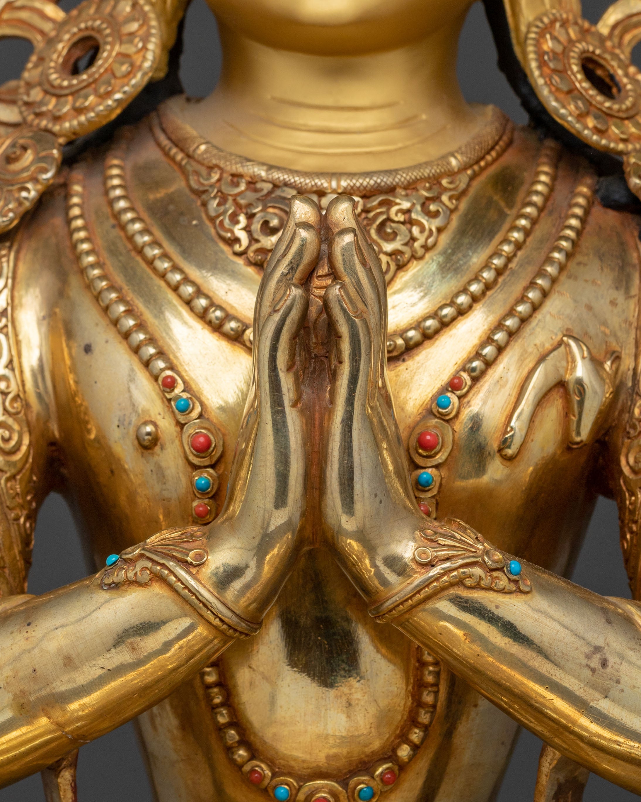 Tibetan Avalokiteshvara Spiritual Sculpture | Bodhisattva of Compassion