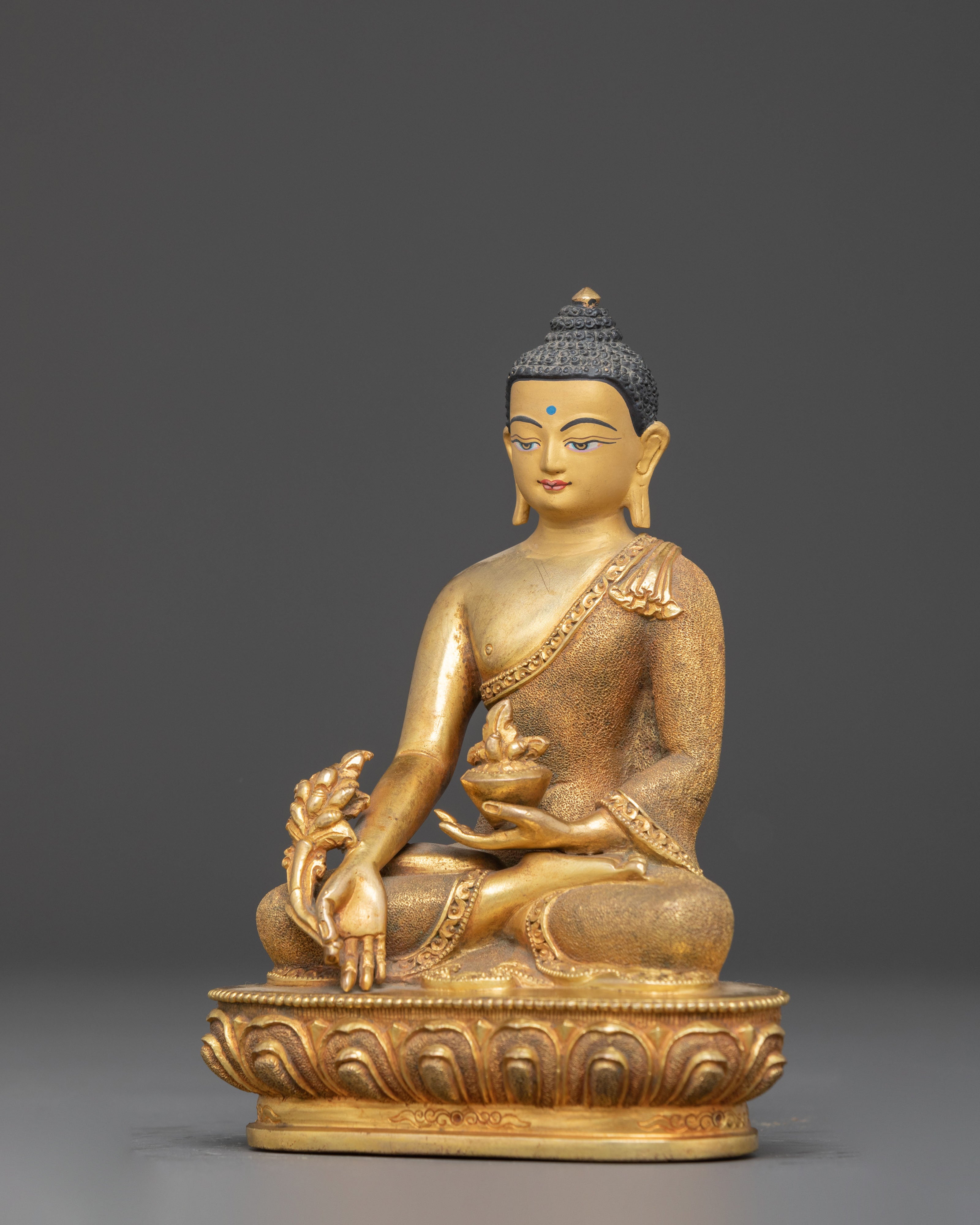 Tranquil Statue of Medicine Buddha | Bhaisajyaguru Sculpture