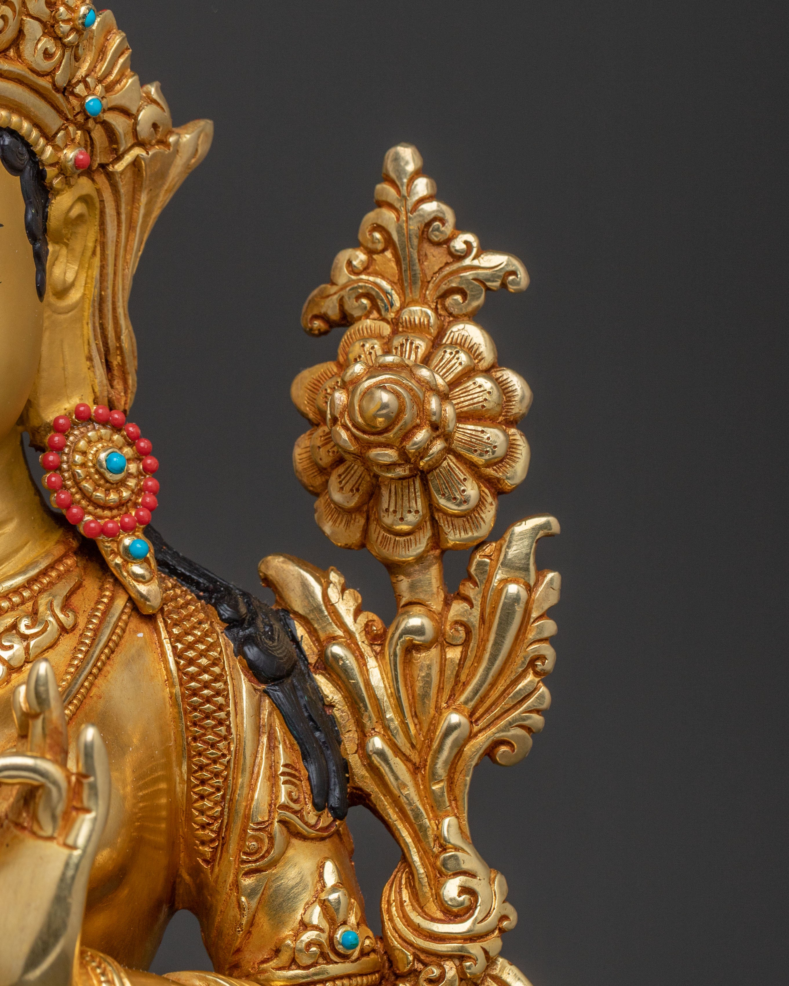 Green Tara Goddess Statue | Liberation Icon for Altar