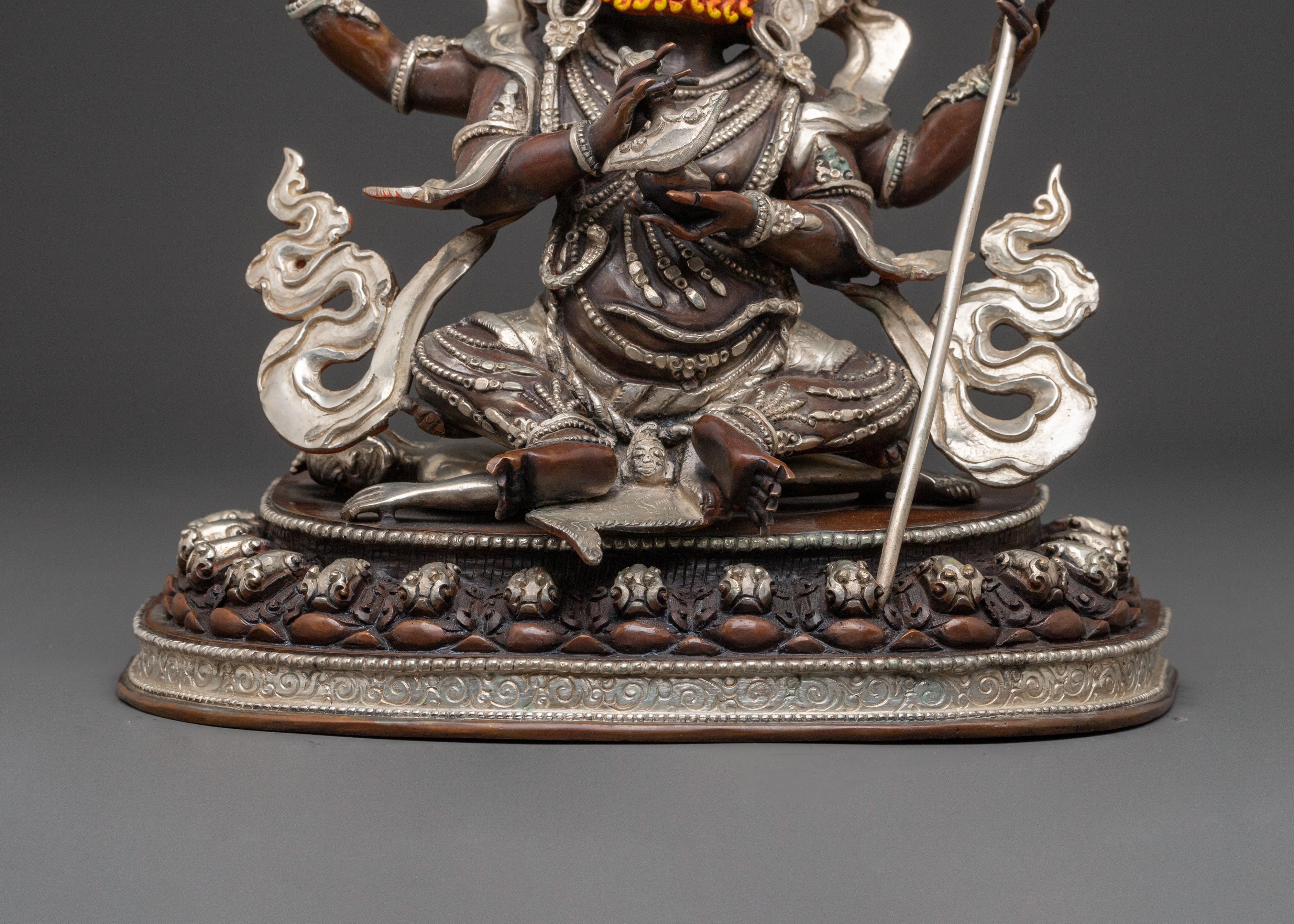 4 Armed Mahakala Statue for Spiritual Spaces