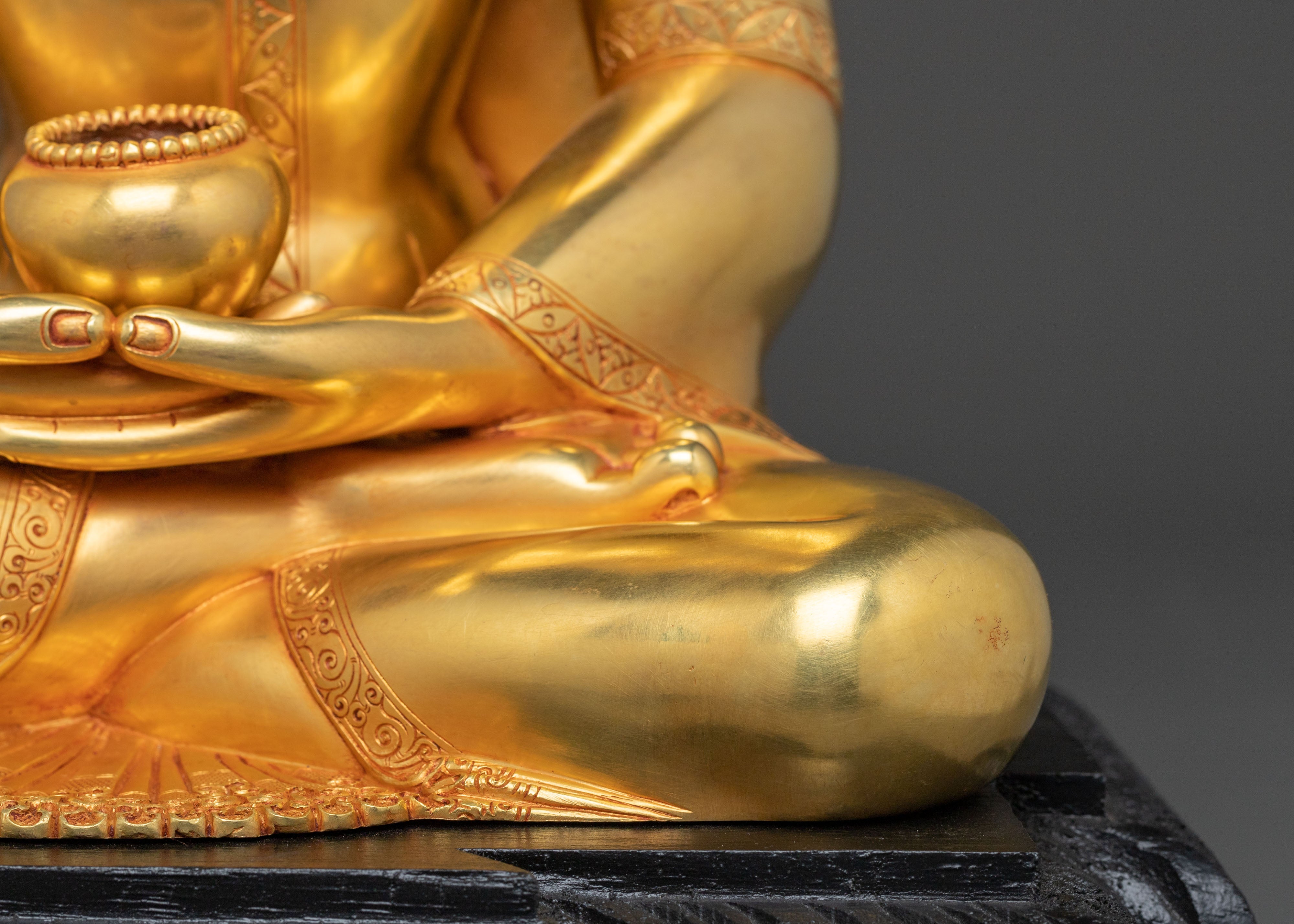 Handcrafted Amitabha Buddha Spiritual Statue for Decor