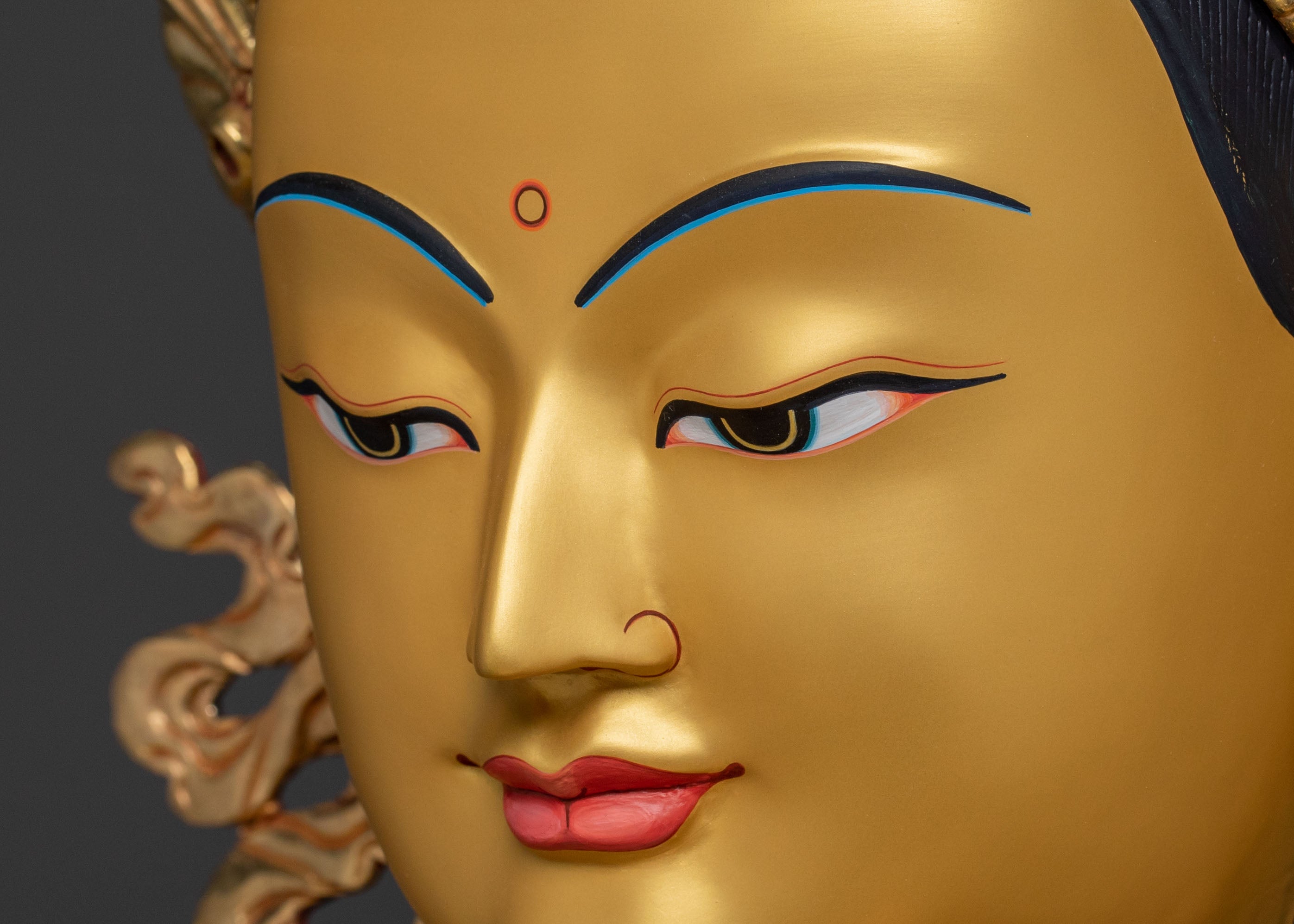 Chenrezig Tibetan Compassion Statue | Buddhist Sacred Altar Decor
