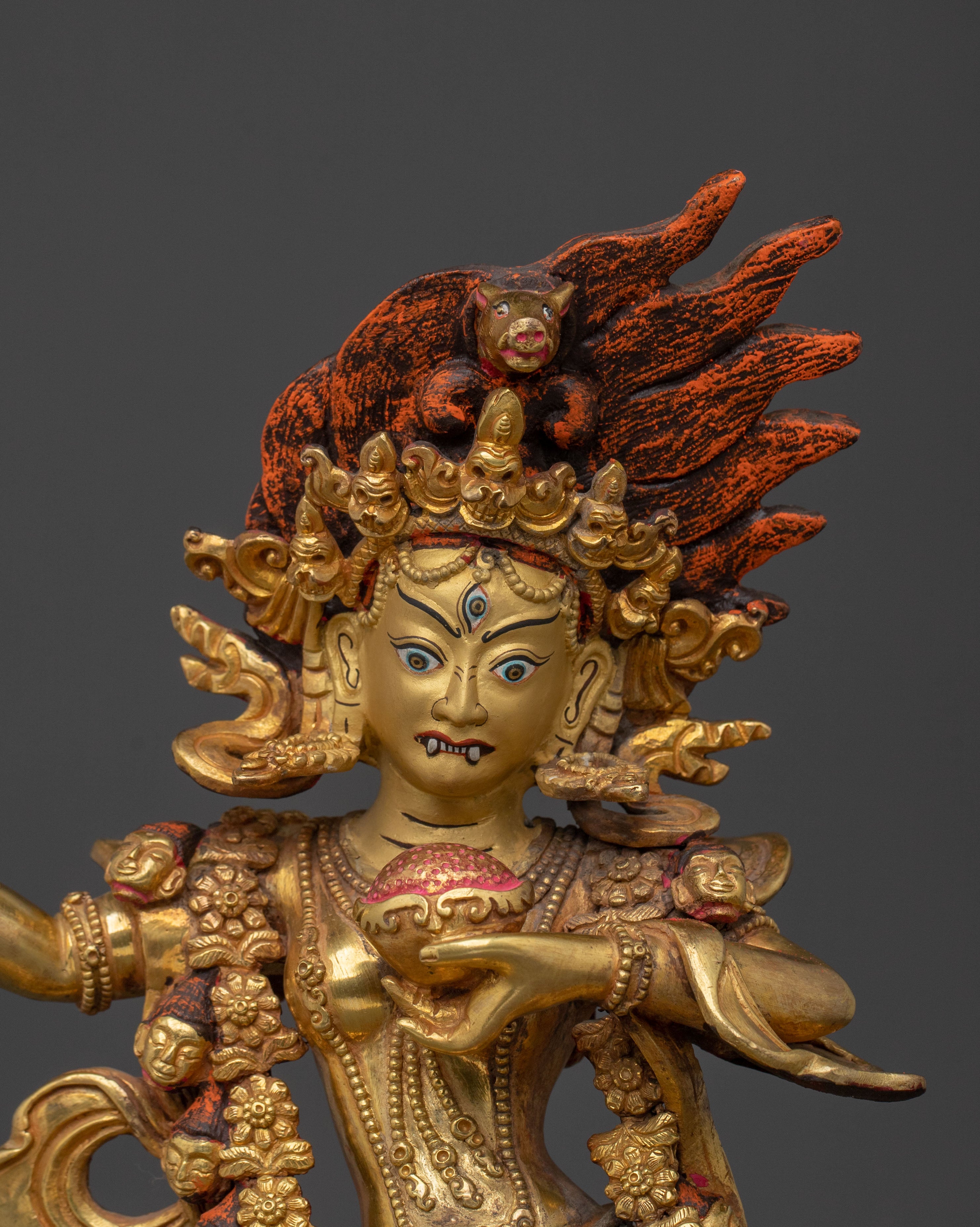 Tibetan Dakini Dorje Phagmo Statue | n Buddhist Fierce Protector Deity