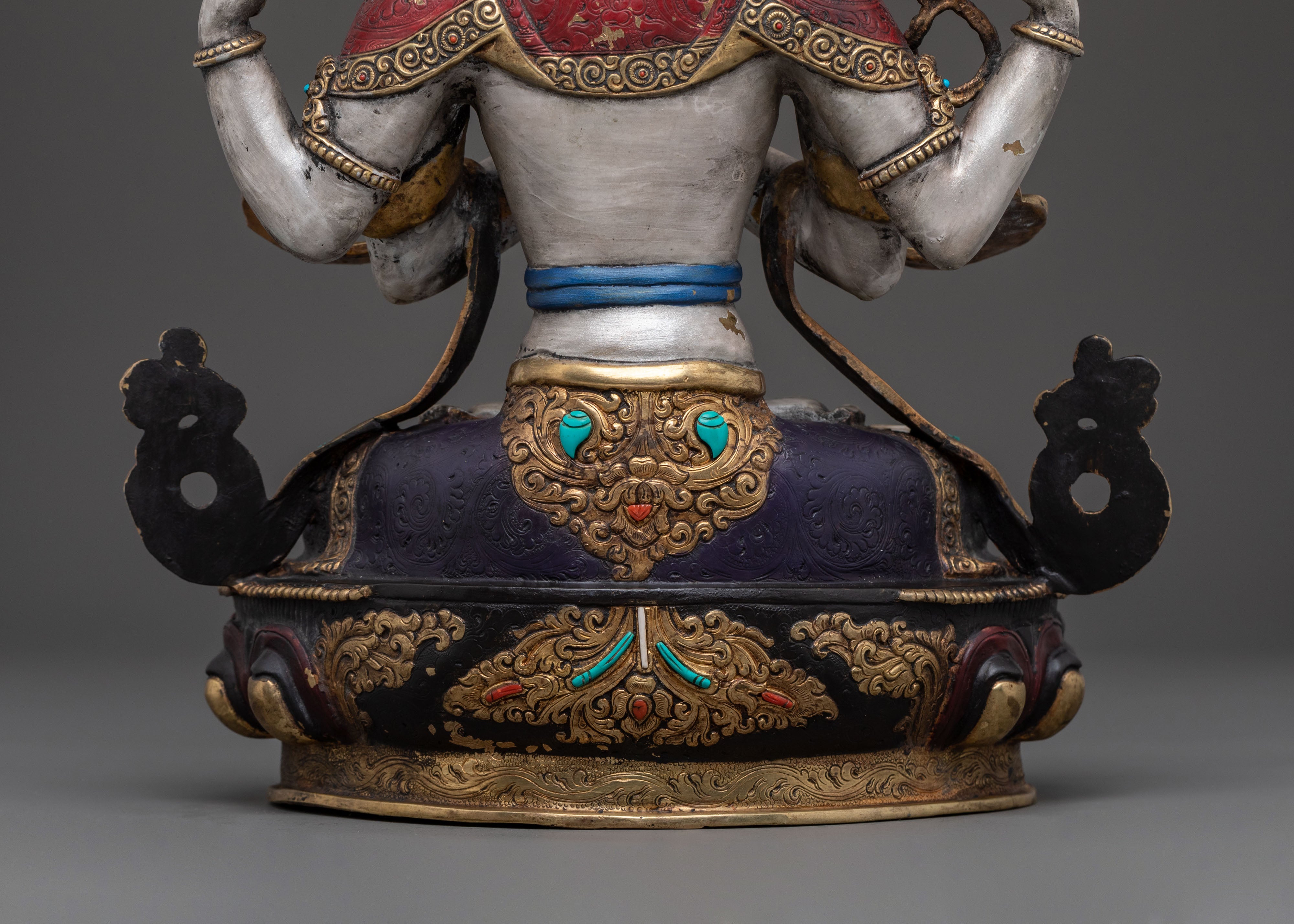 Traditional Himalayan Figurine of Chenrezig
