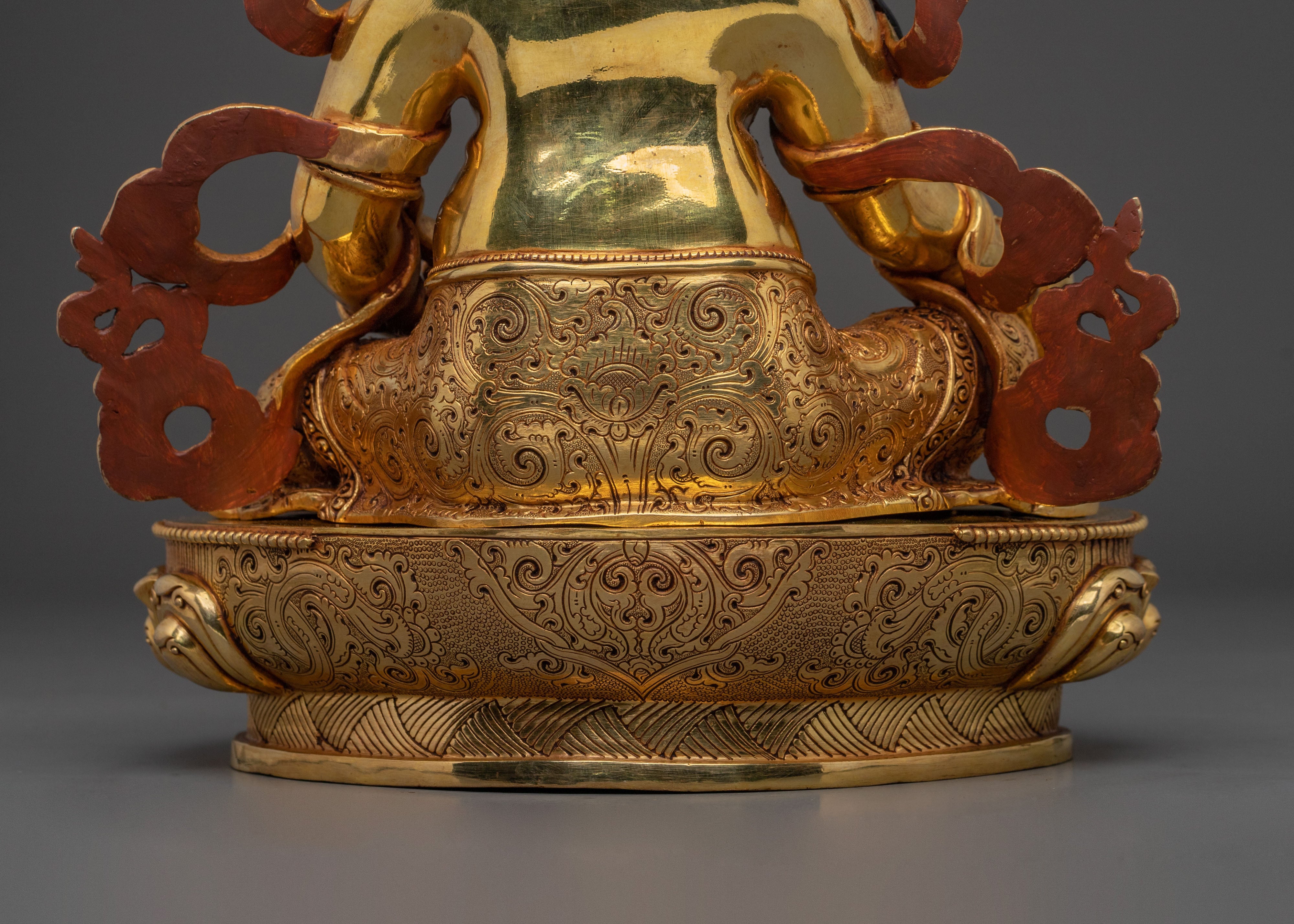 Dzambhala Sacred Statue | 24K Gold Gilded