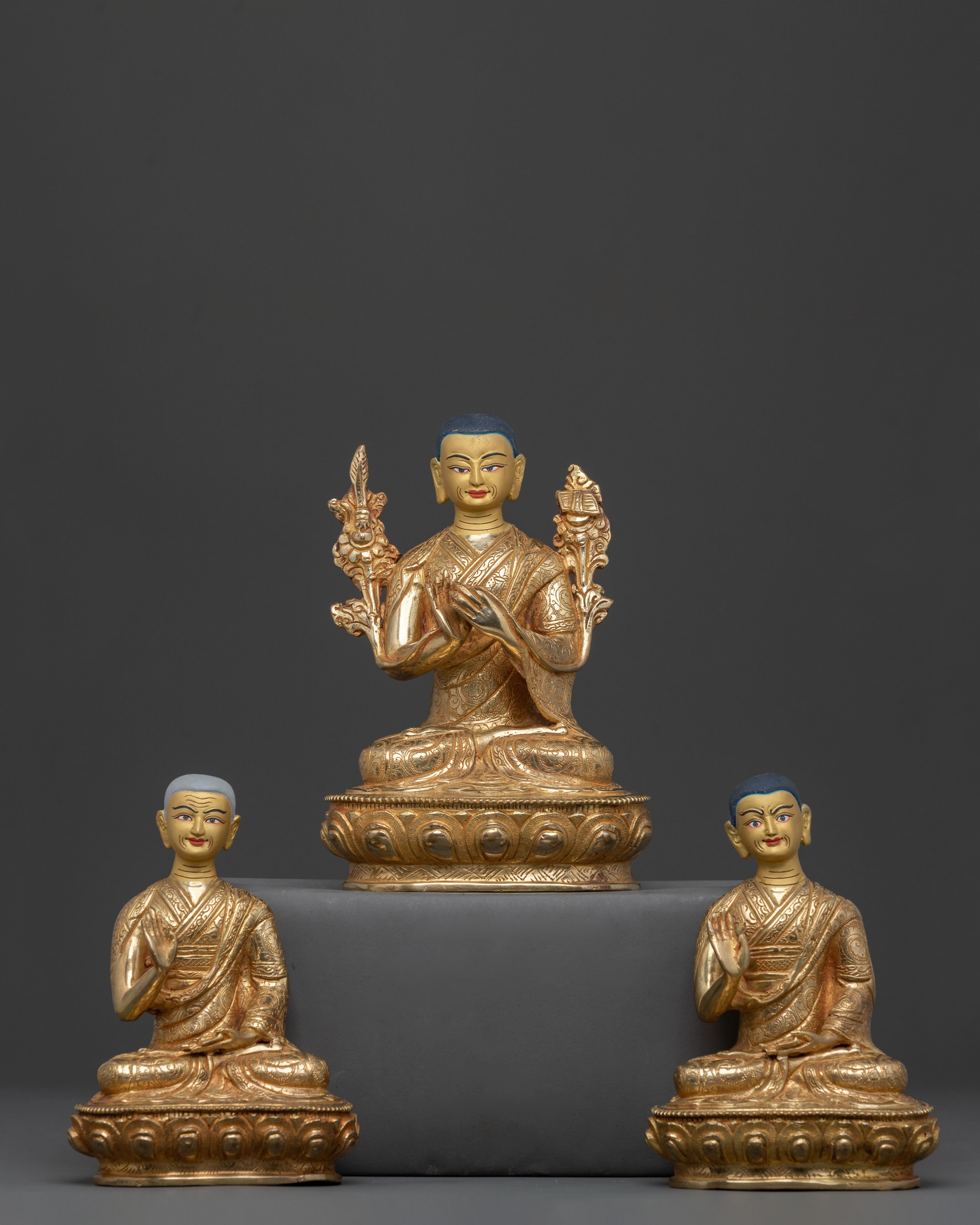 Tsongkhapa Spiritual Statue with Disciples