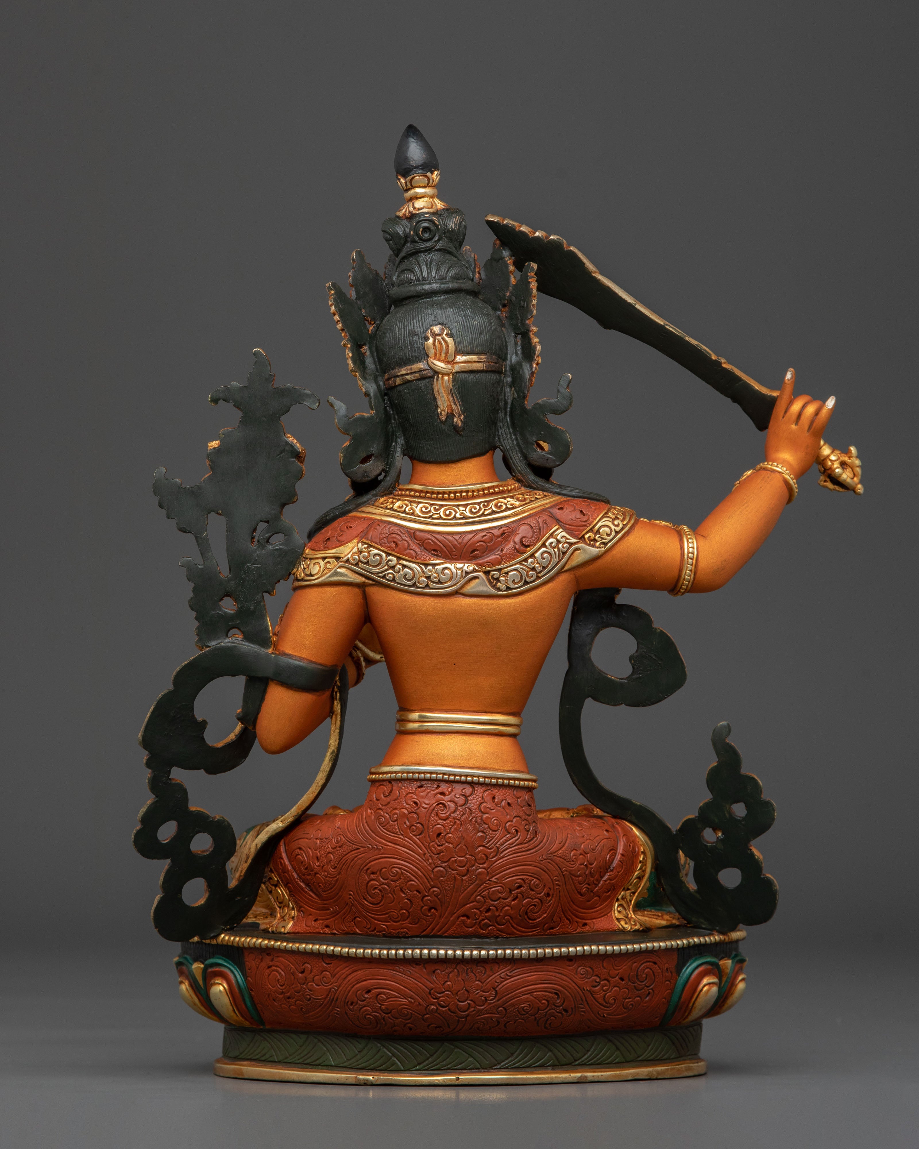 Manjushri Wisdom Statue | Himalayan Buddhist Deity