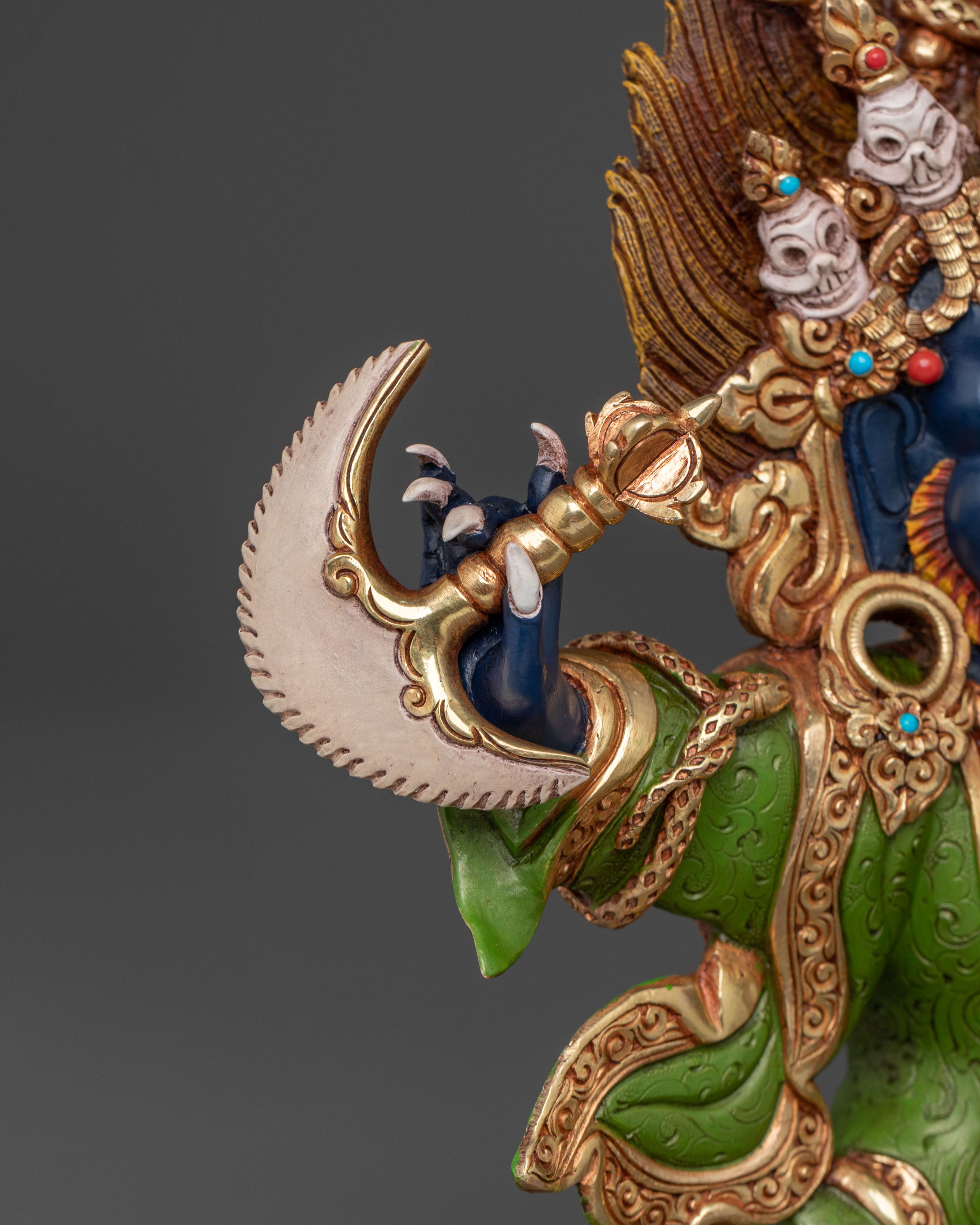 Mahakala Bernakchen Statue: Guardian Deity