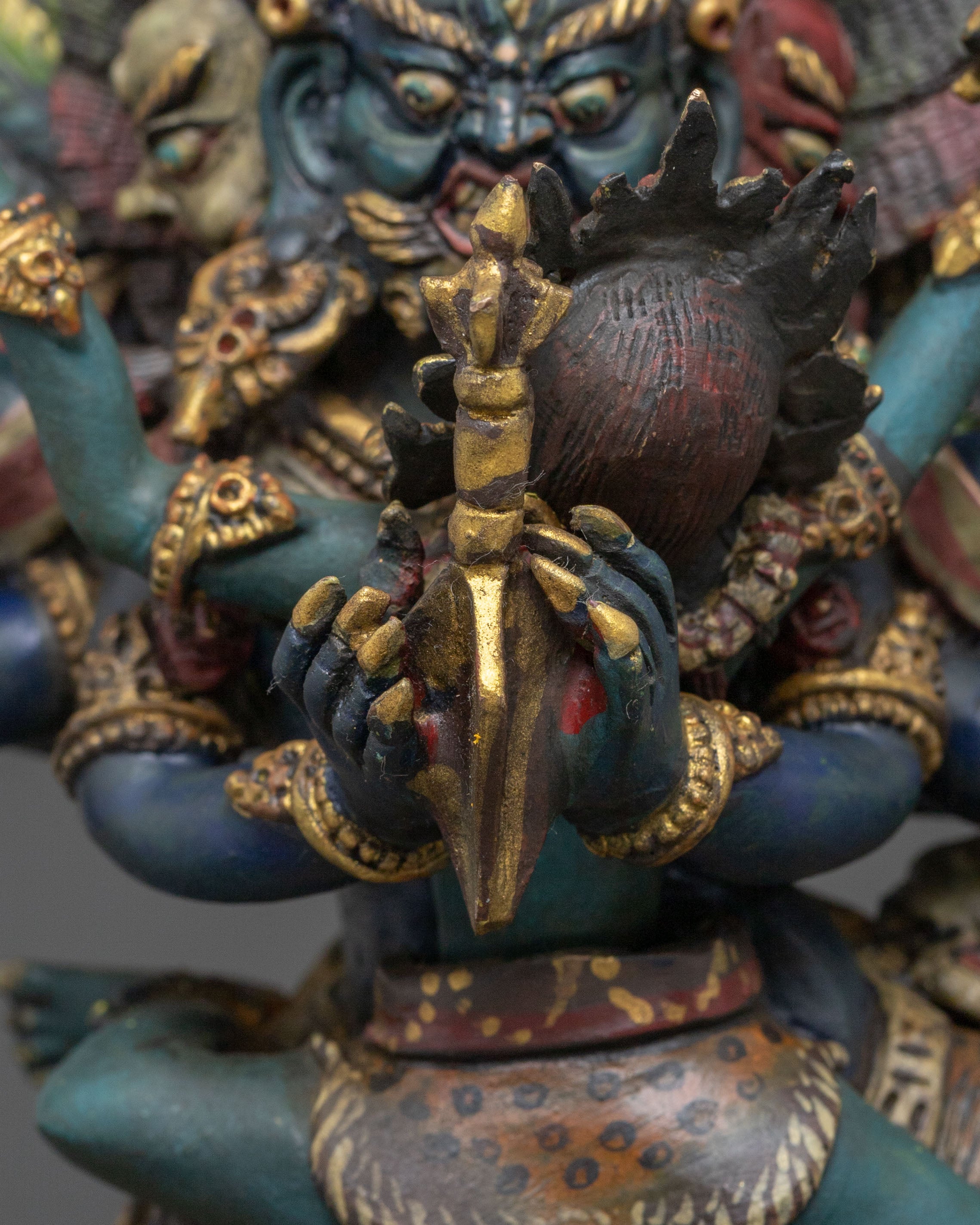 Handmade Vajrakilaya Statue | Buddhist Altar Decor