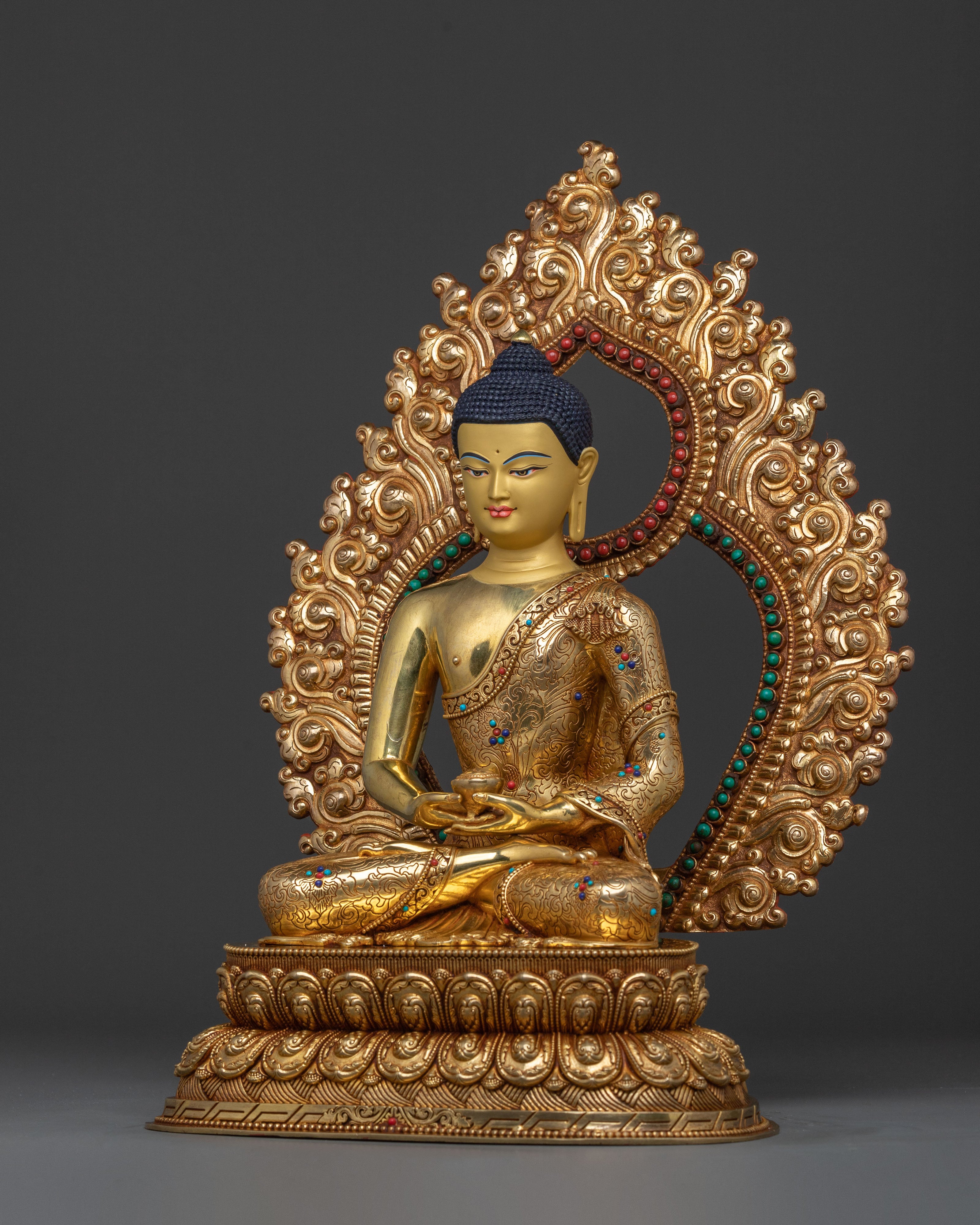 Amitabha Buddha Golden Statue | Buddhist Home Decor