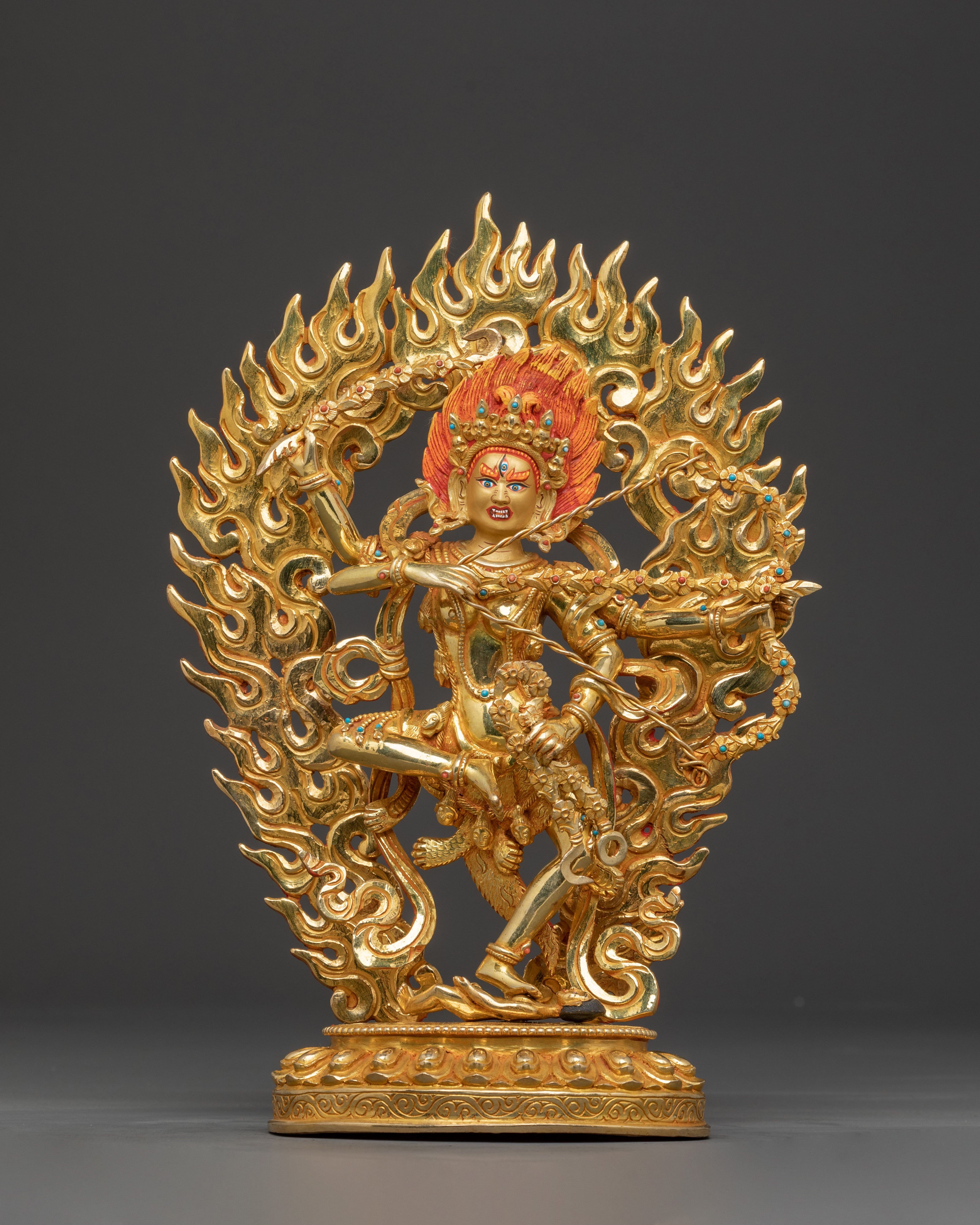 Kurukulla Spiritual Figurine | Divine Enchantress Dakini Sculpture