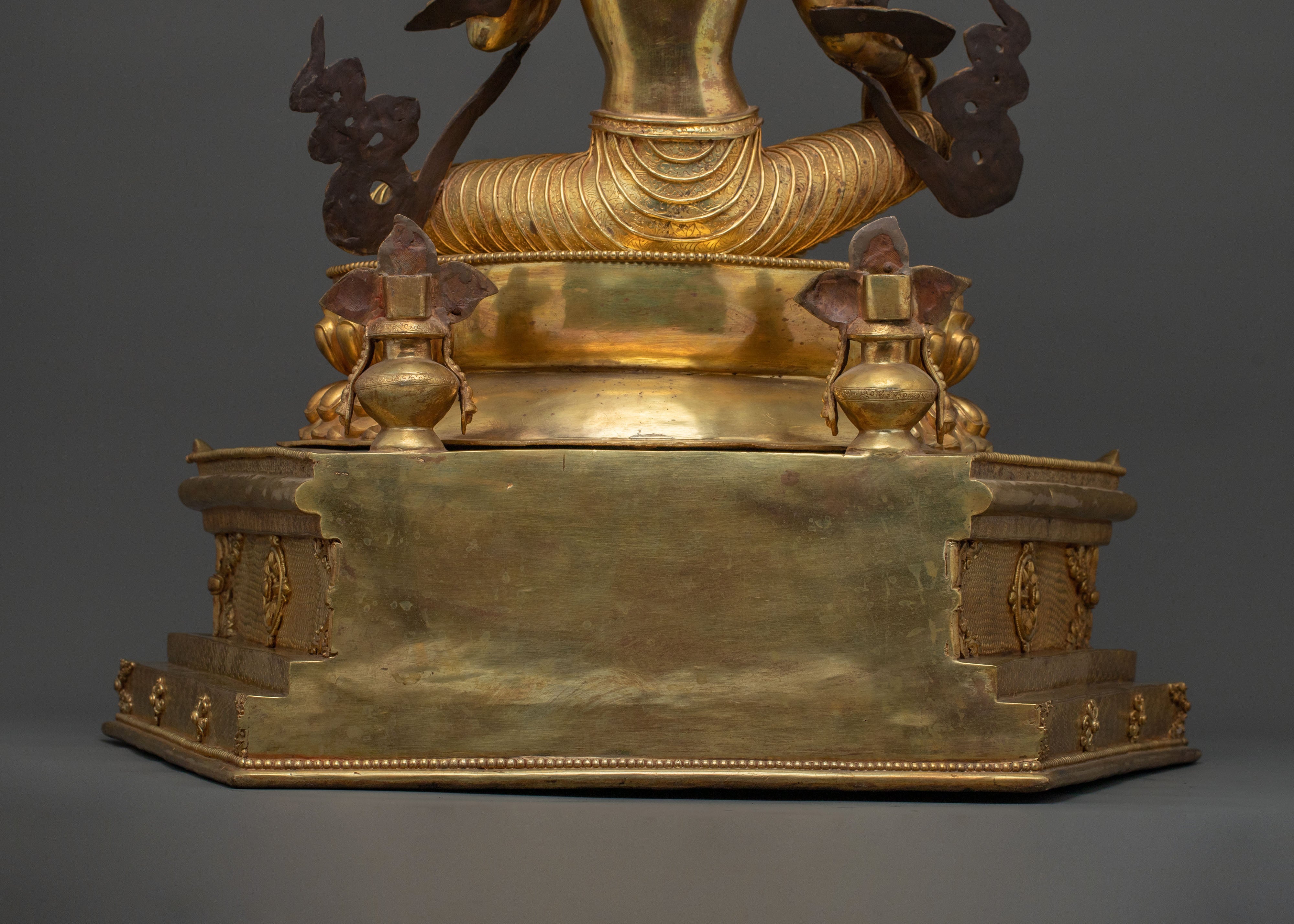 Green Tara On Throne: Goddess of Compassion, Healing & Protection