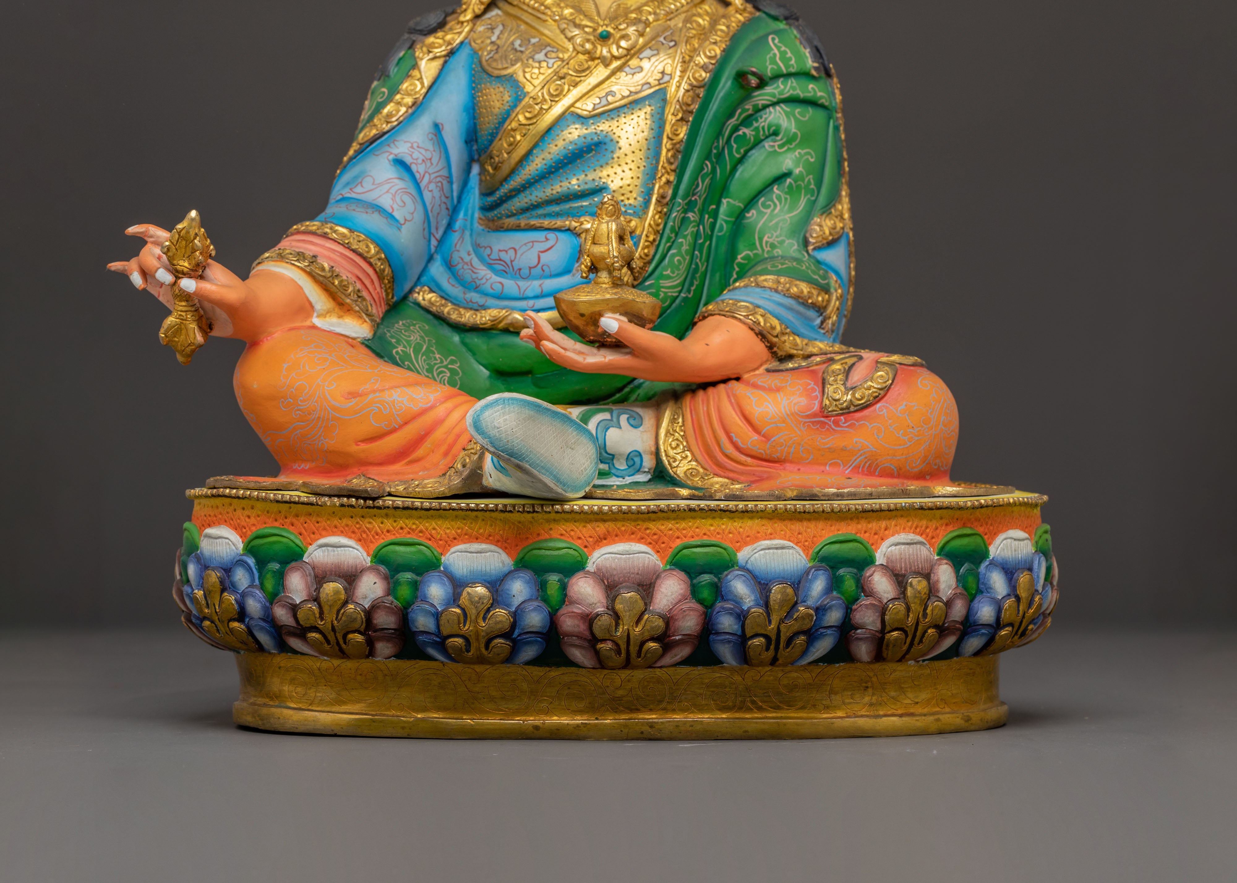 Handcrafted Copper Padmasambhava Statue | Lotus-Born Master