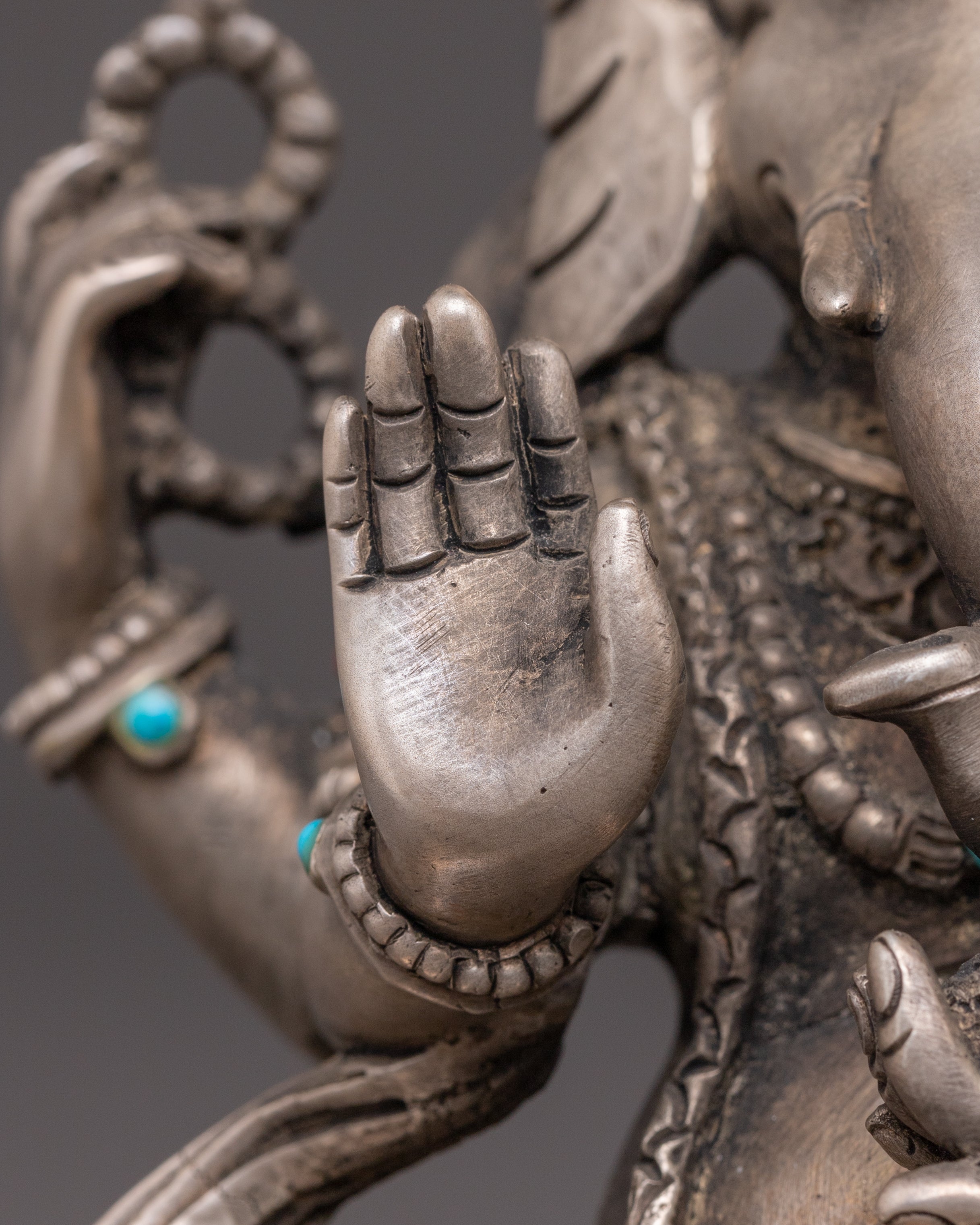 Handcrafted Copper Ganesh Sculpture | Divine Elephant Headed Deity
