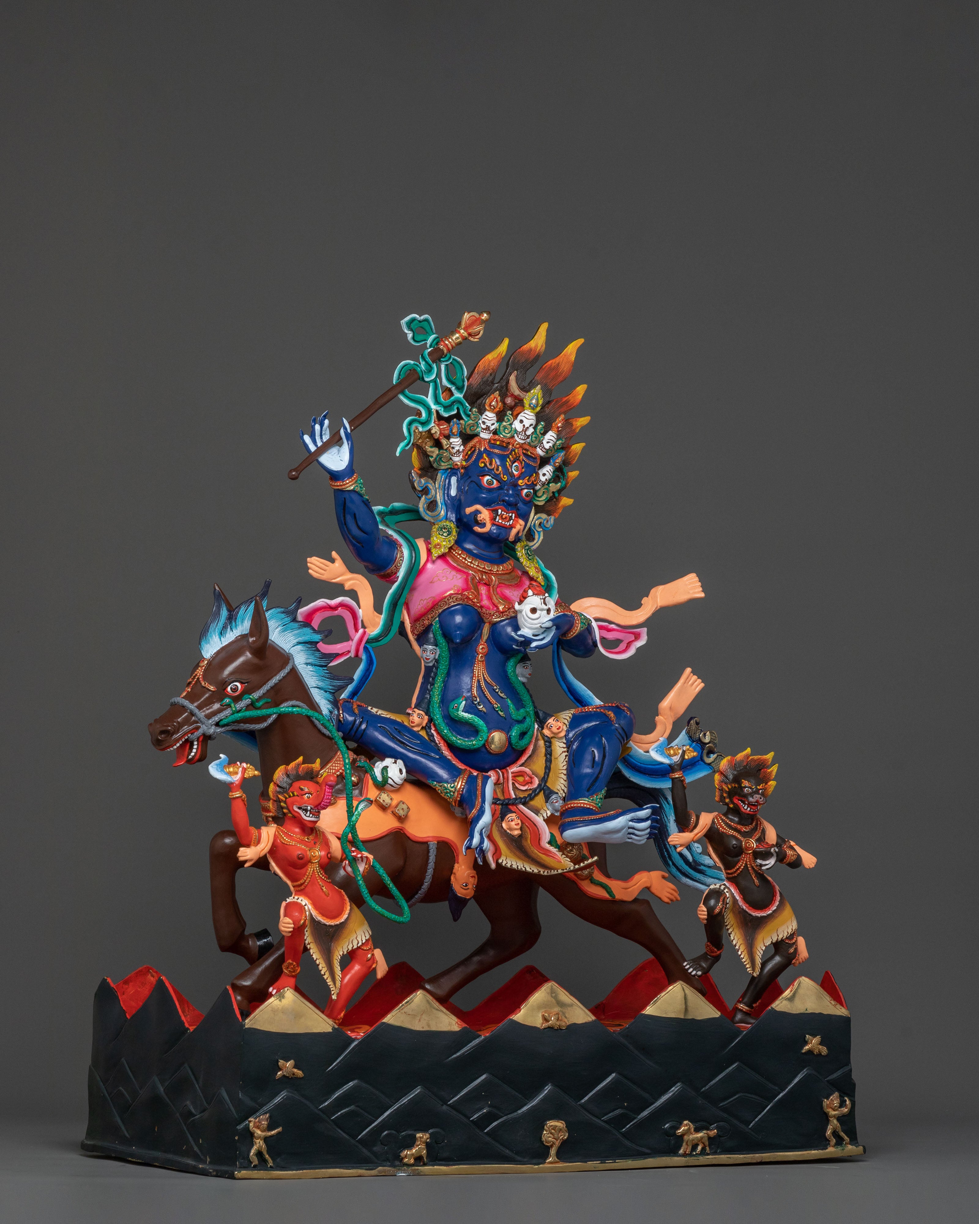 Palden Lhamo Statue: Buddhist Protector of Wisdom & Courage